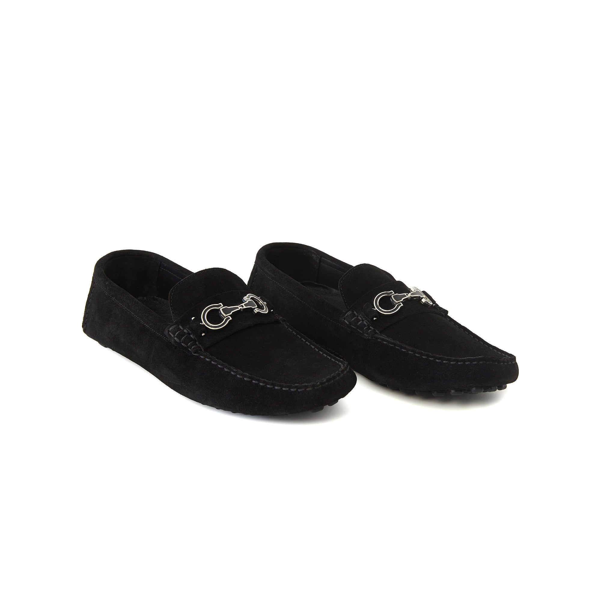 Men's Suede Calf Leather Handmade Driving Shoes M9002 2