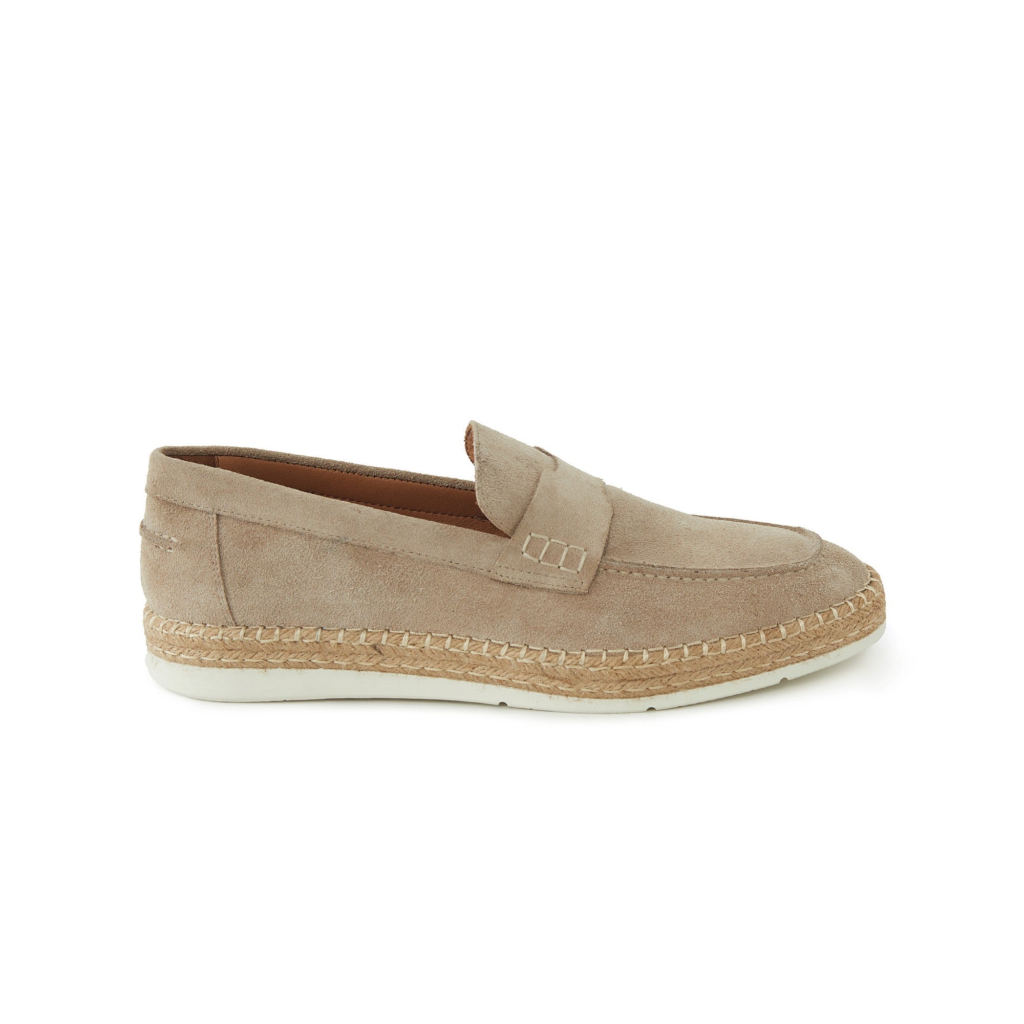 Men's Suede Calf Leather Handmade Loafer M9004 1