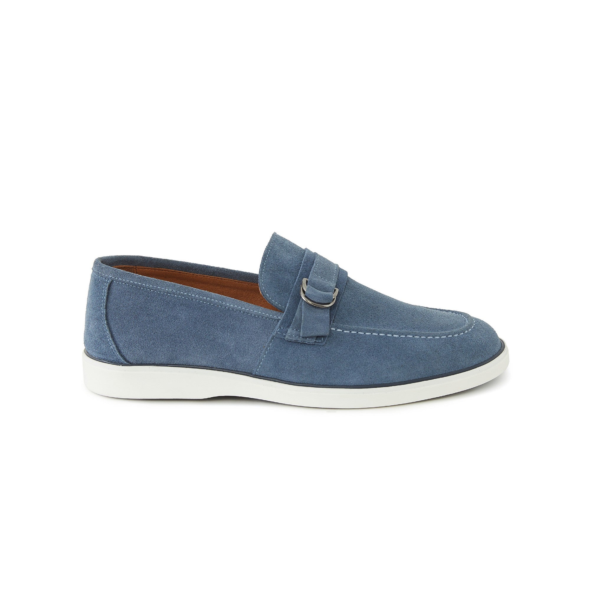 Men's Suede Calf Leather Handmade Loafer M9001 1