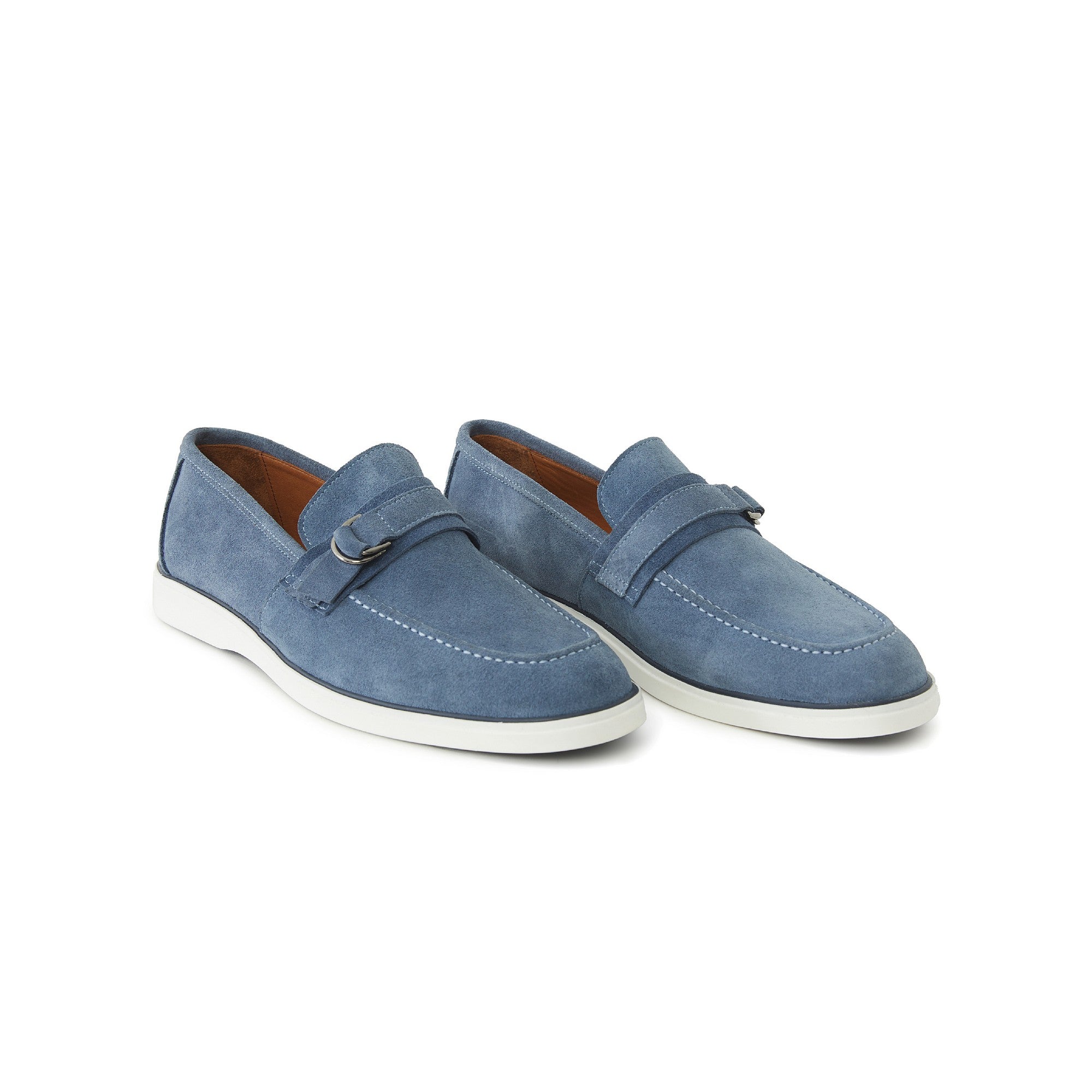 Men's Suede Calf Leather Handmade Loafer M9001 2