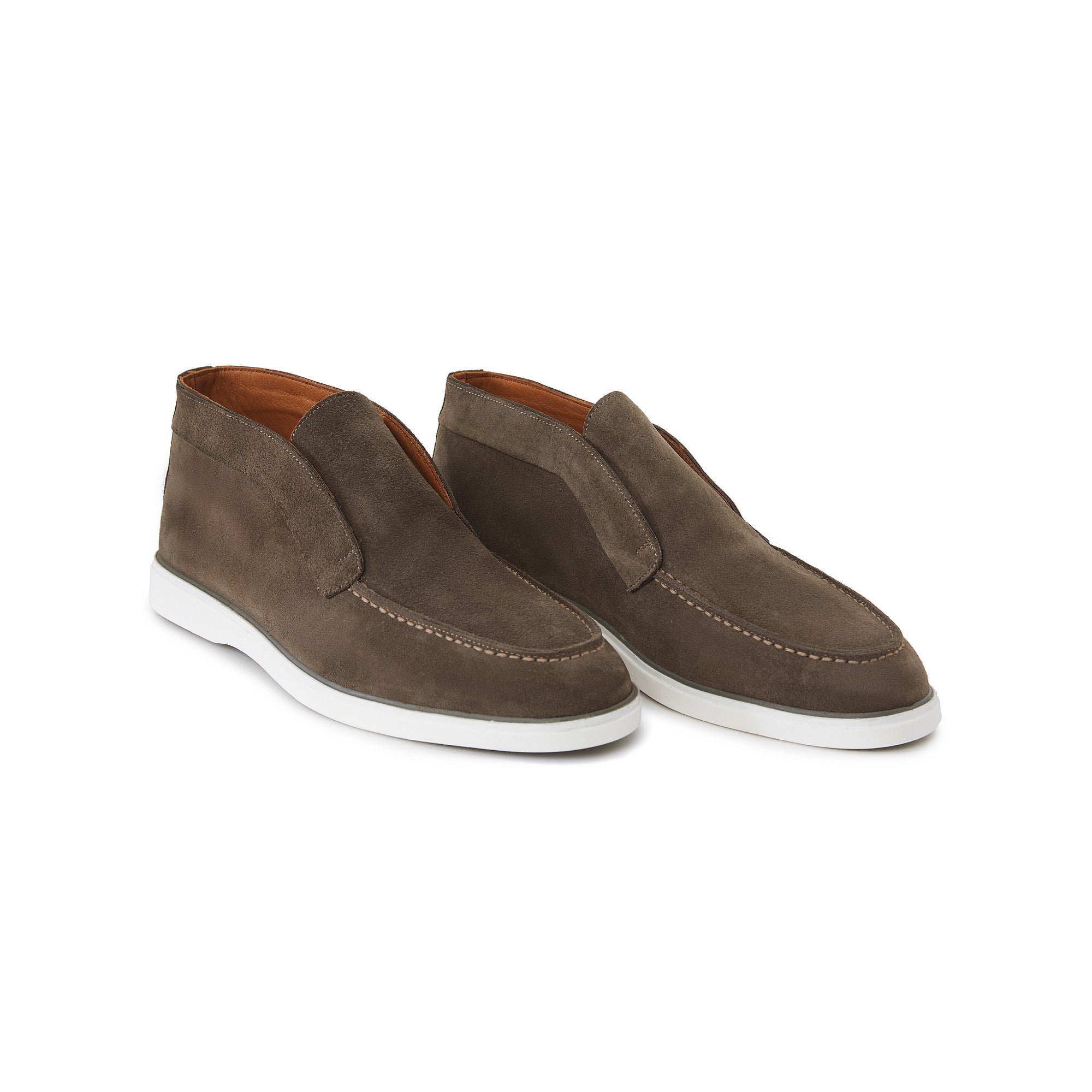 Men's Suede Calf Leather Open Walk Handmade Chukka Boots M9000 2