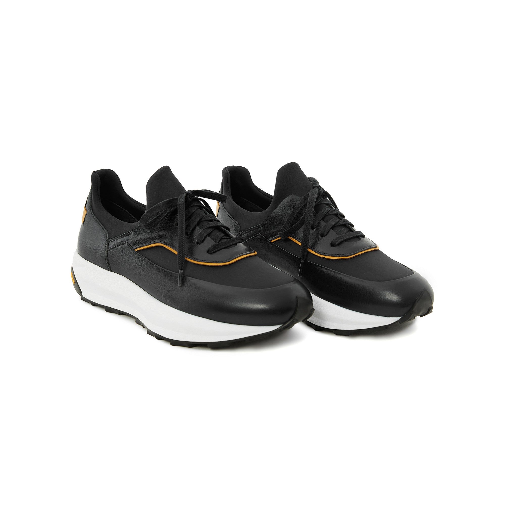 Men's Buffalo Scuba Leather Handmade Sneakers M8034 2