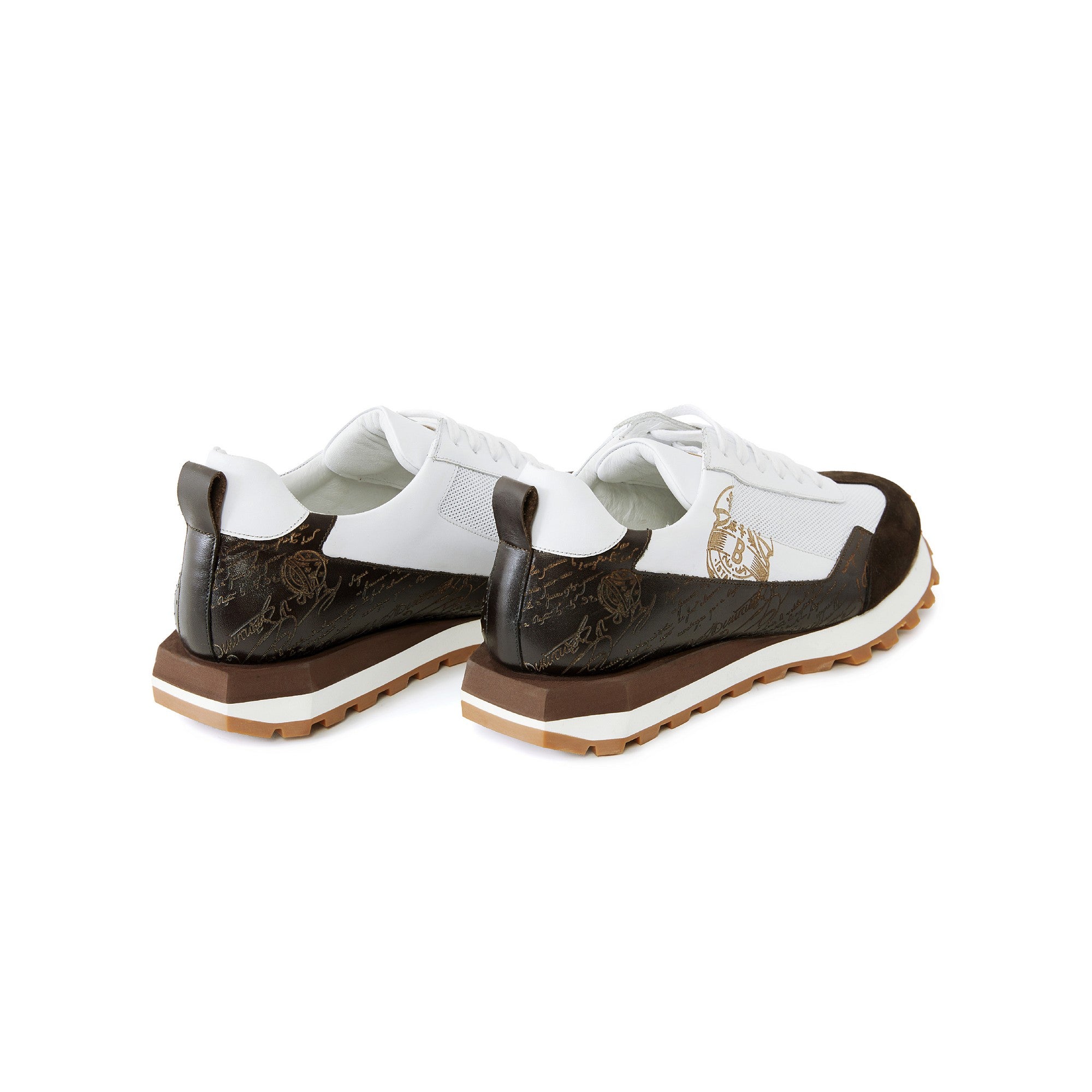 Men's Calf Leather Handmade Sneakers M8022 3