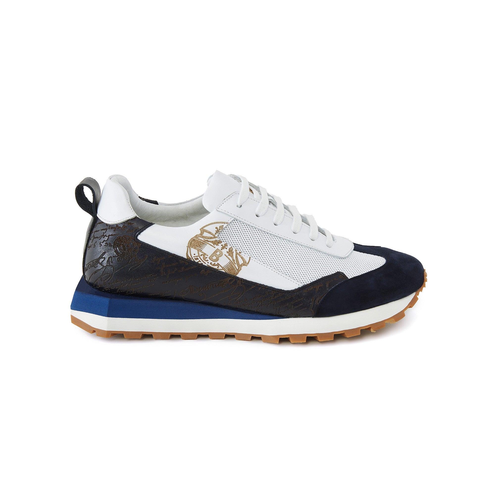 Men's Calf Leather Handmade Sneakers M8022 7