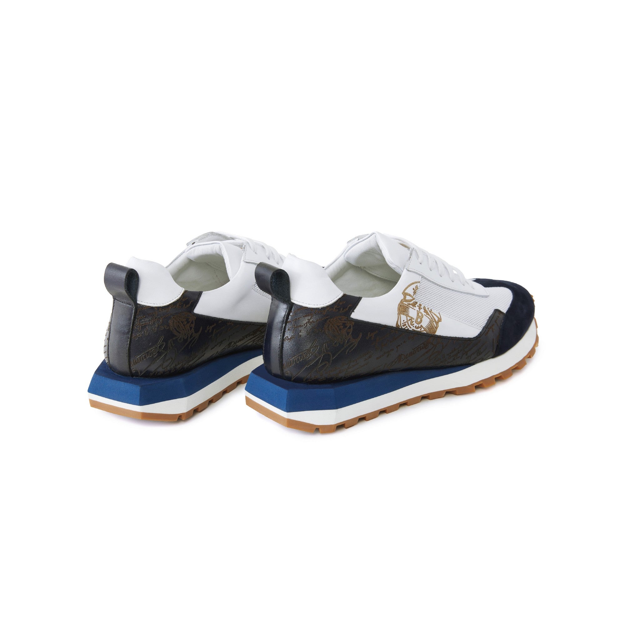 Men's Calf Leather Handmade Sneakers M8022 9