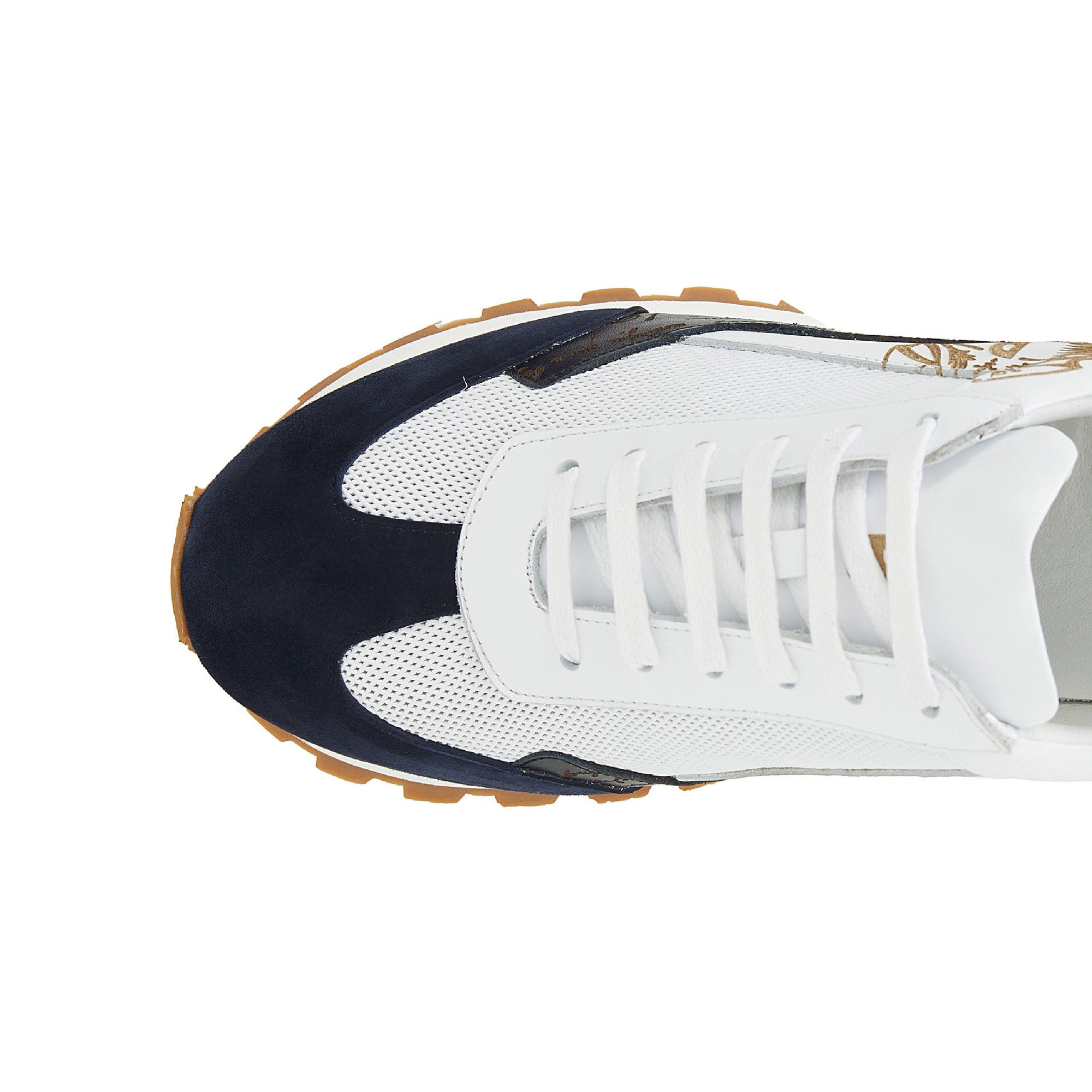 Men's Calf Leather Handmade Sneakers M8022 12