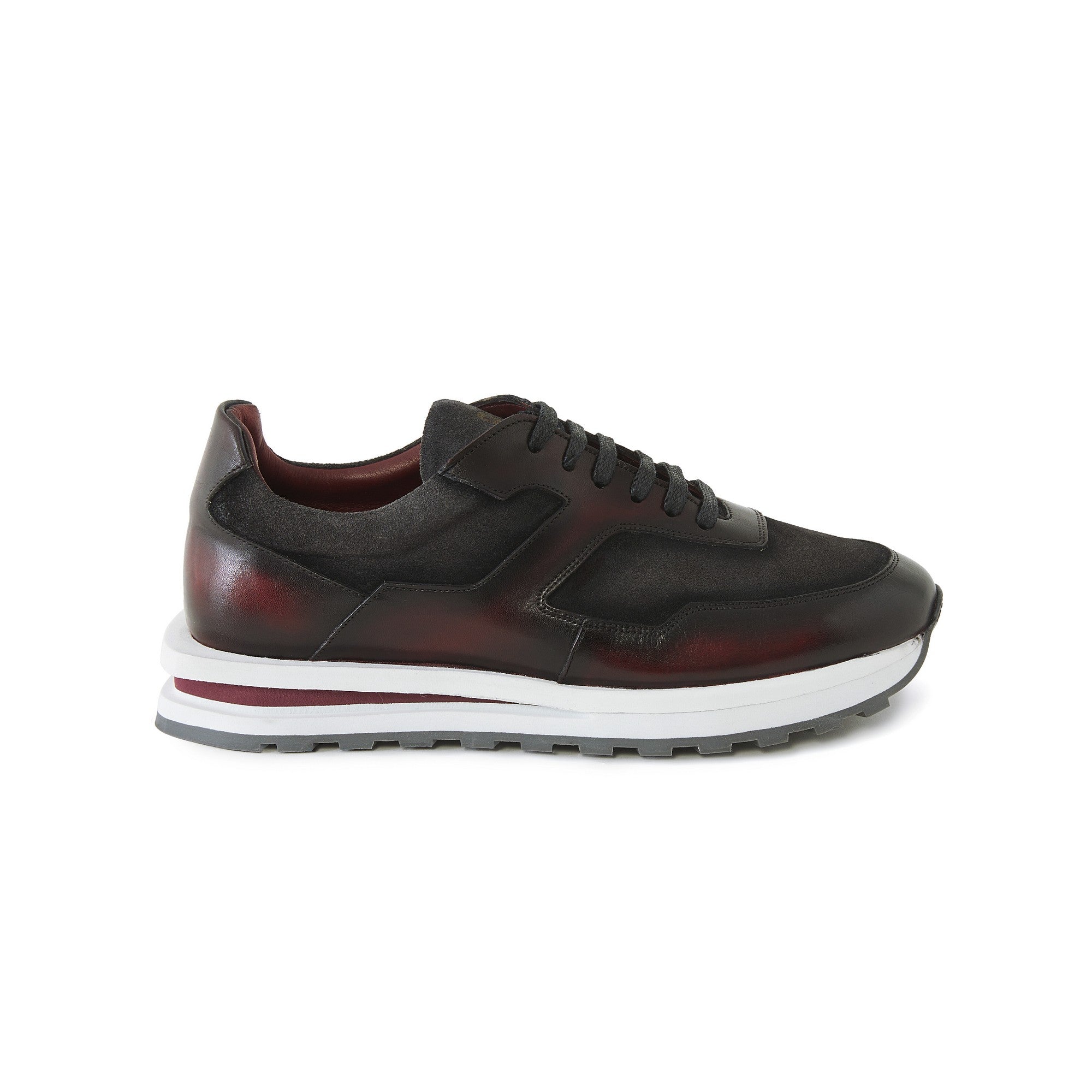 Men's Suede Calf Leather Handmade Sneakers M8017 7