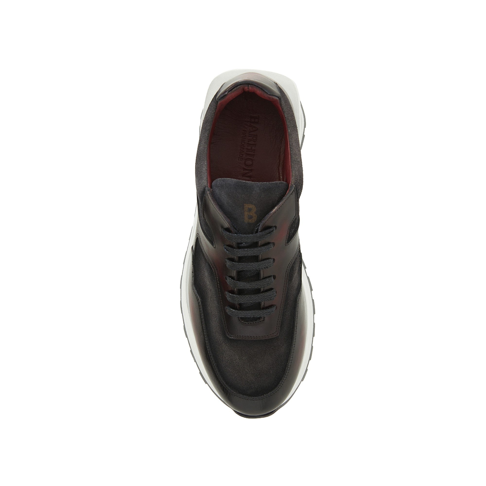 Men's Suede Calf Leather Handmade Sneakers M8017 11