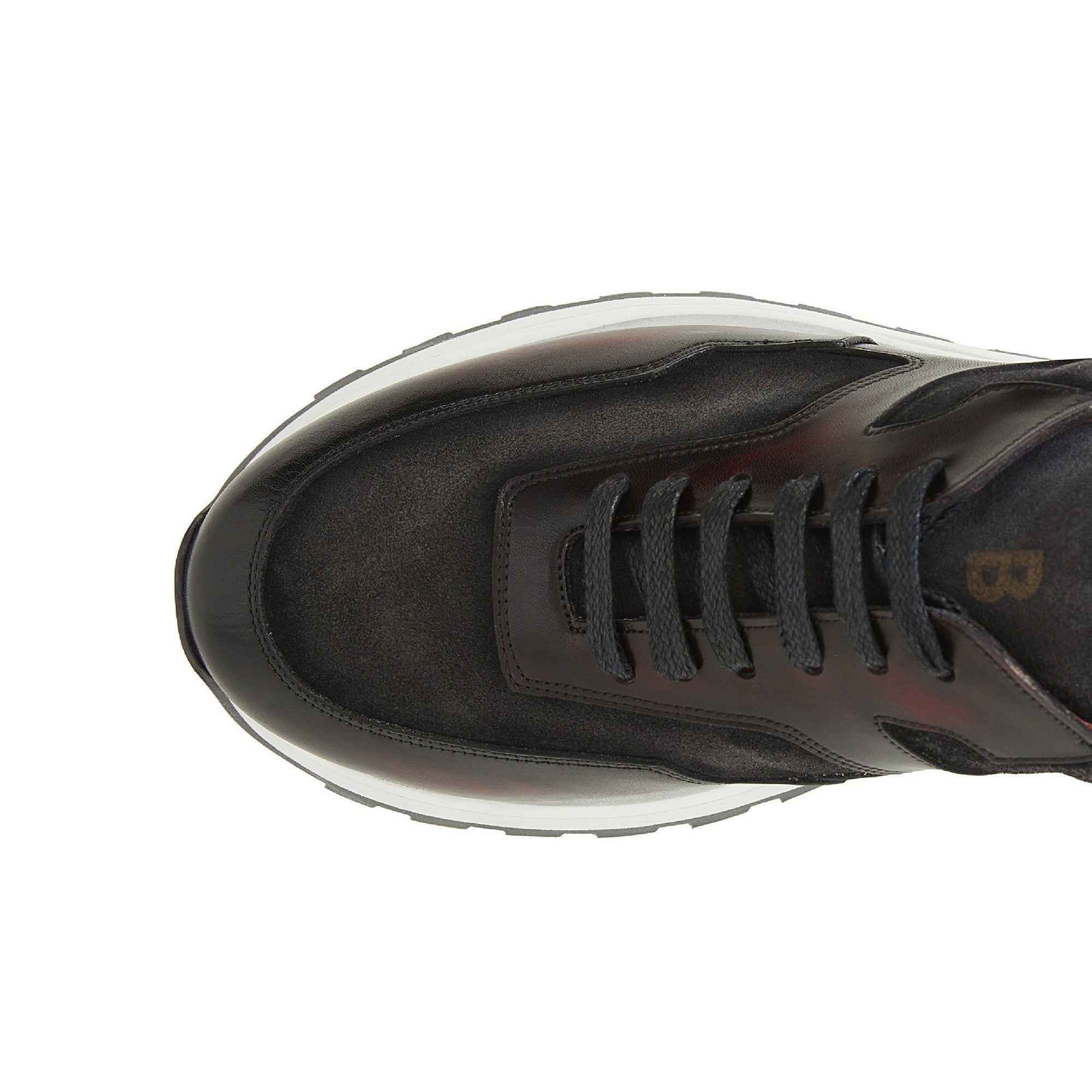 Men's Suede Calf Leather Handmade Sneakers M8017 12