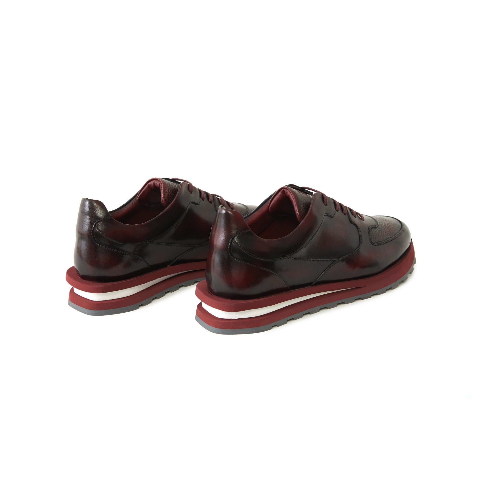 Men's Calf Leather Handmade Sneakers M8016 3