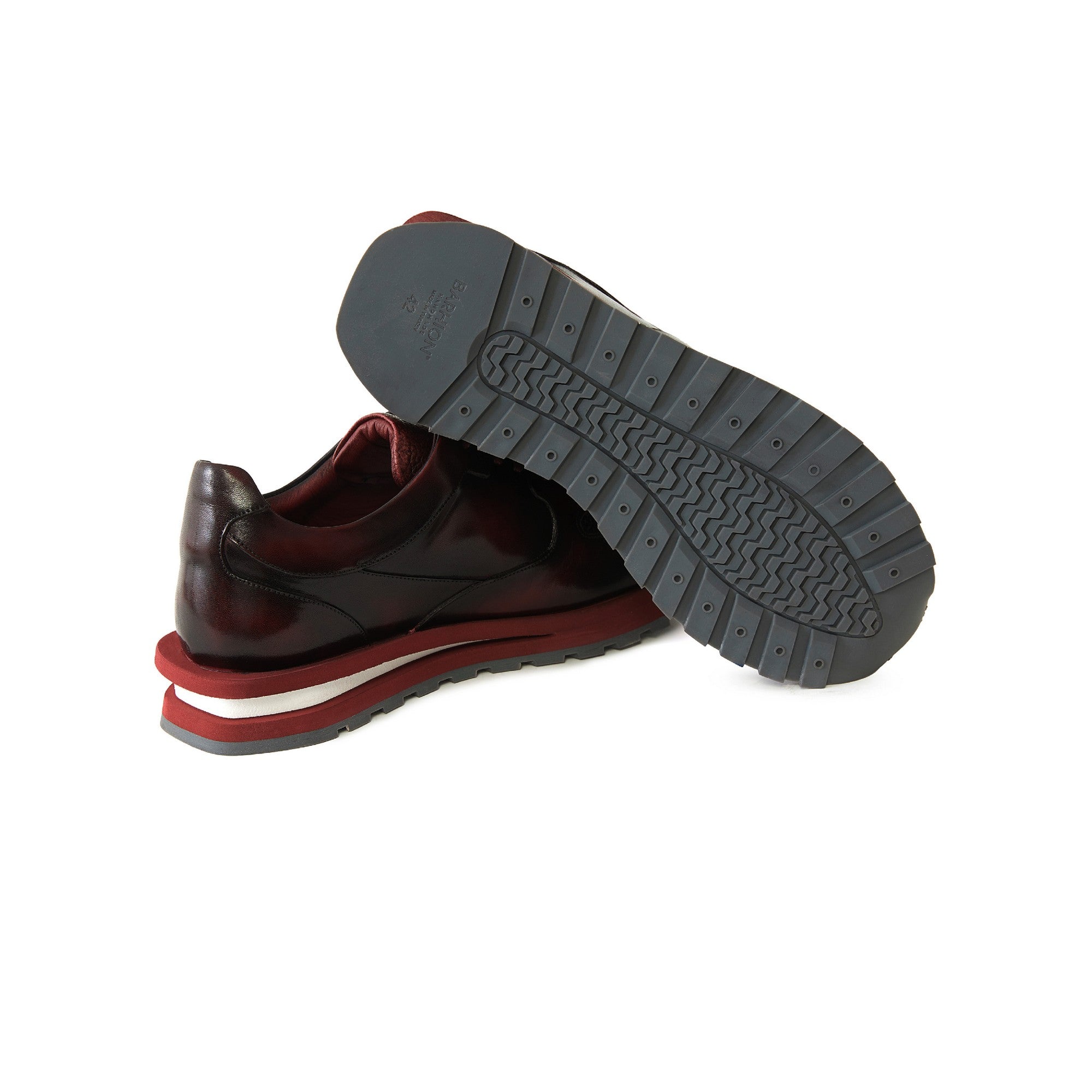 Men's Calf Leather Handmade Sneakers M8016 4