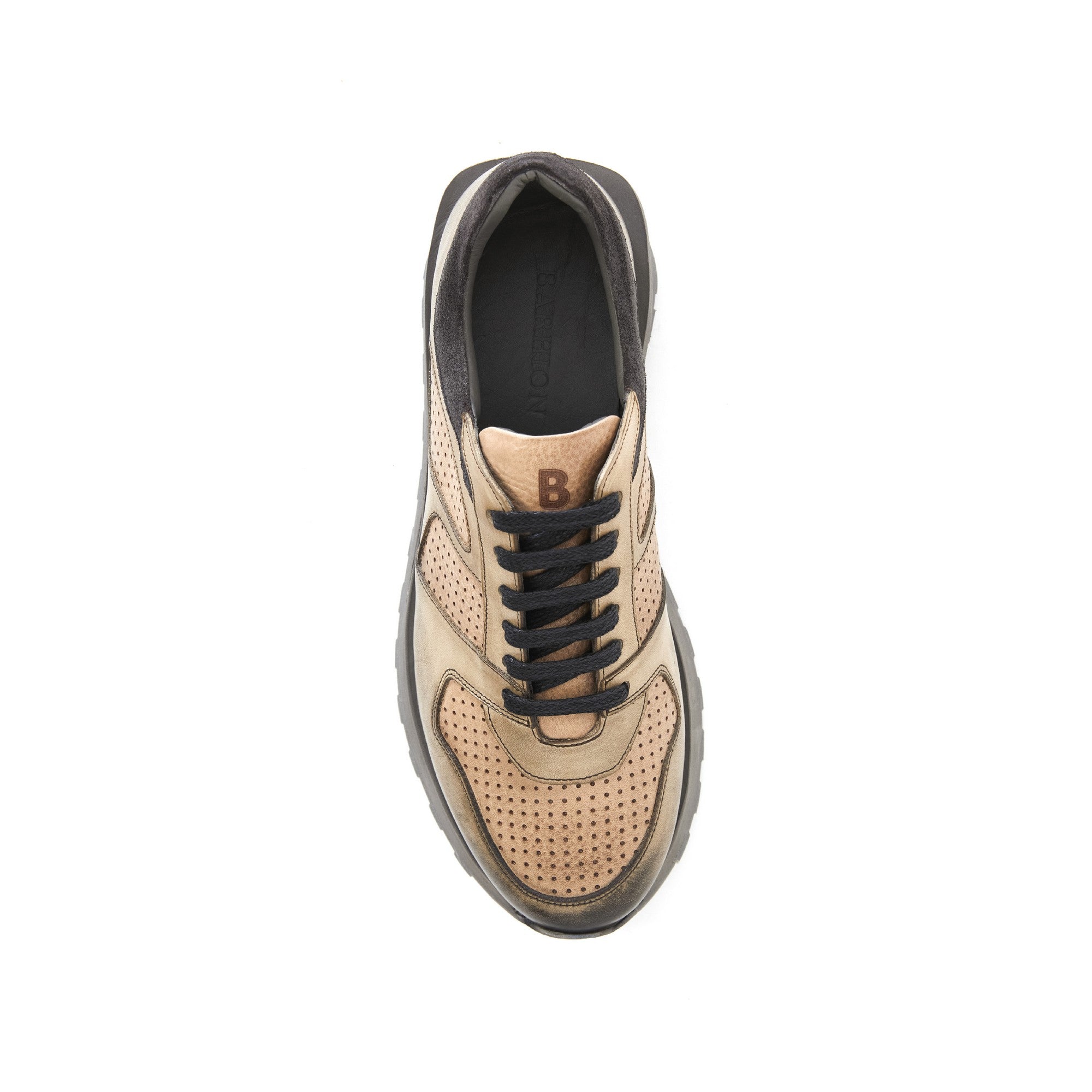 Men's Calf Leather Handmade Sneakers M8013 5