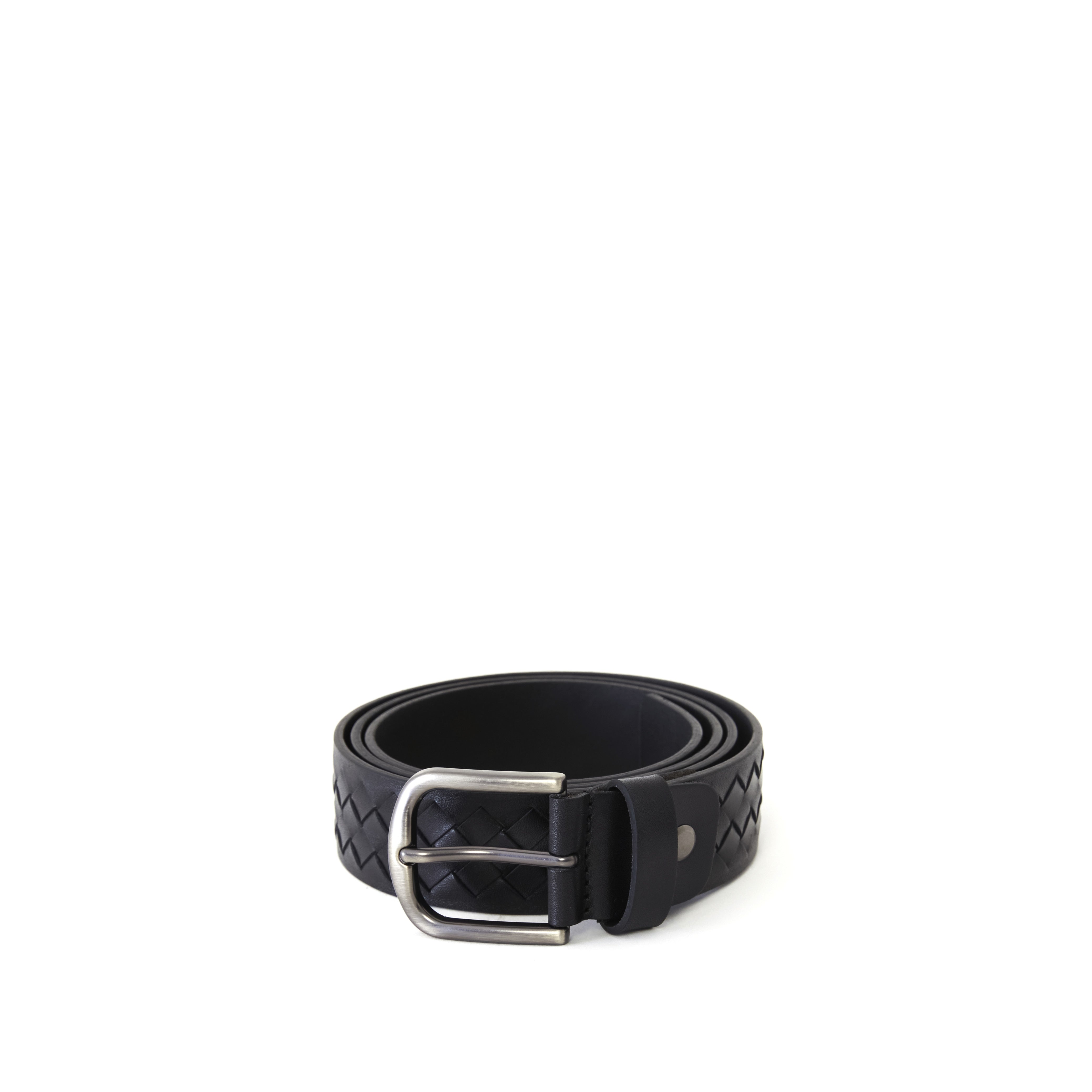 Men's Braided Calf Leather Handmade Belt M106