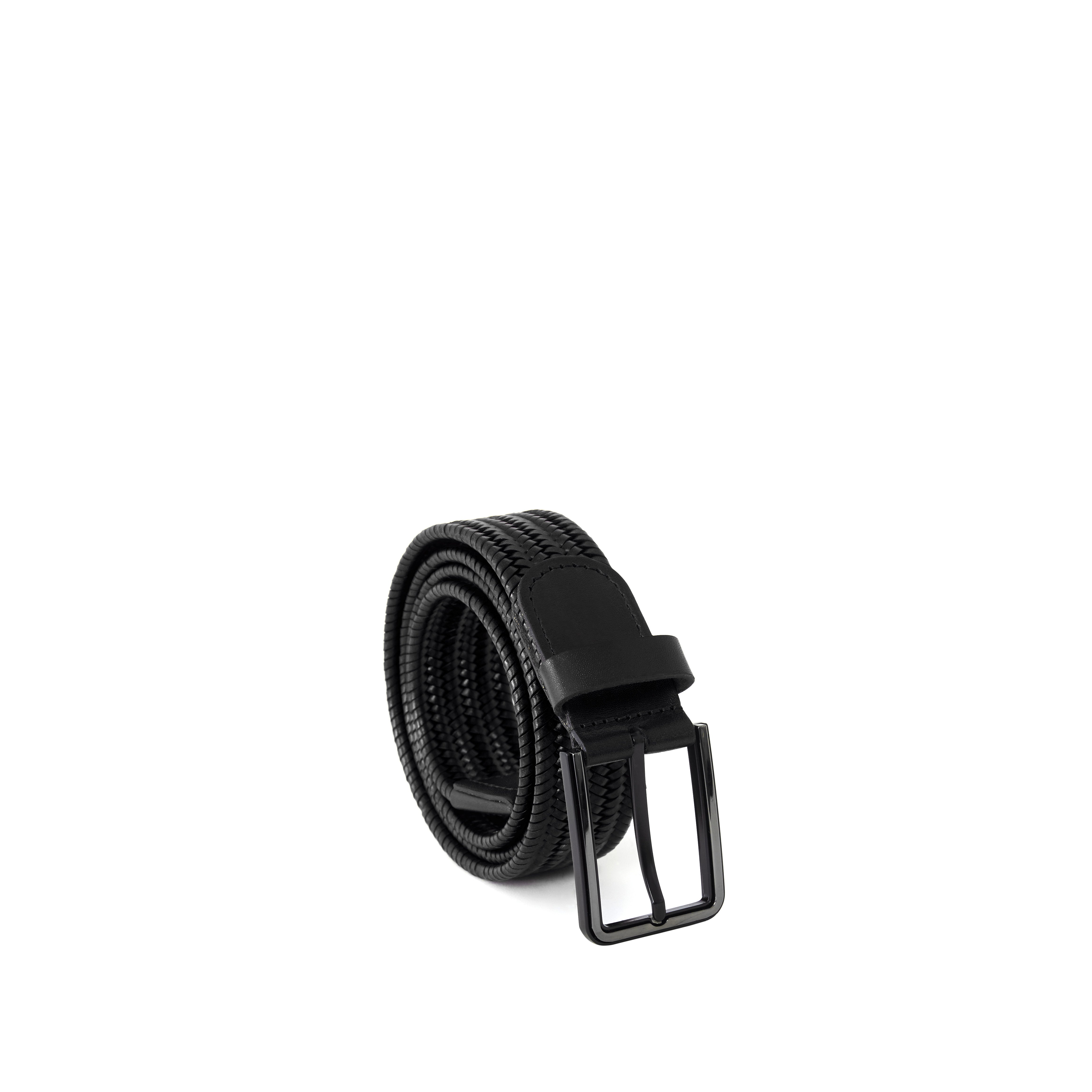 Men's Braided Calf Leather Handmade Belt M107 5