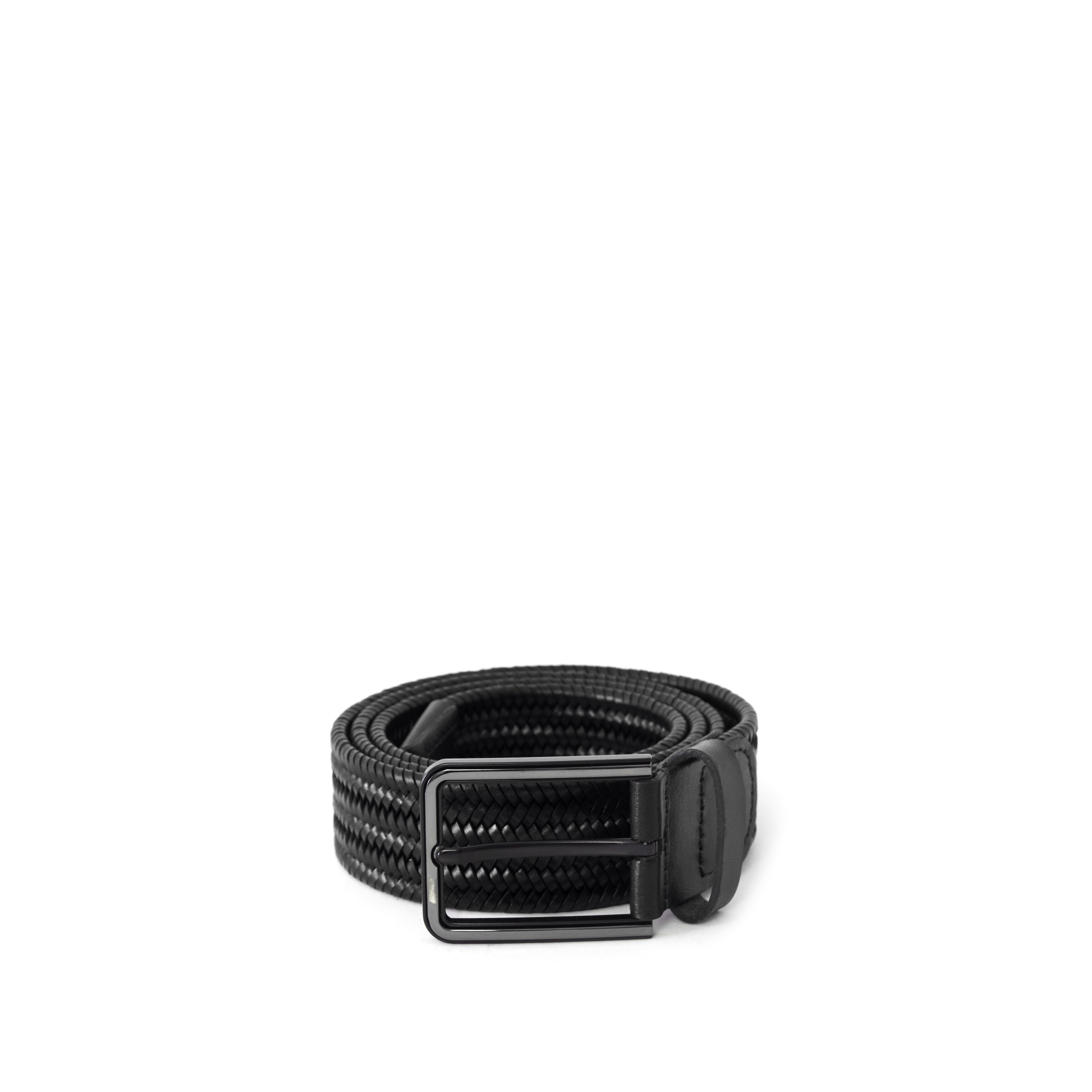 Men's Braided Calf Leather Handmade Belt M107 6