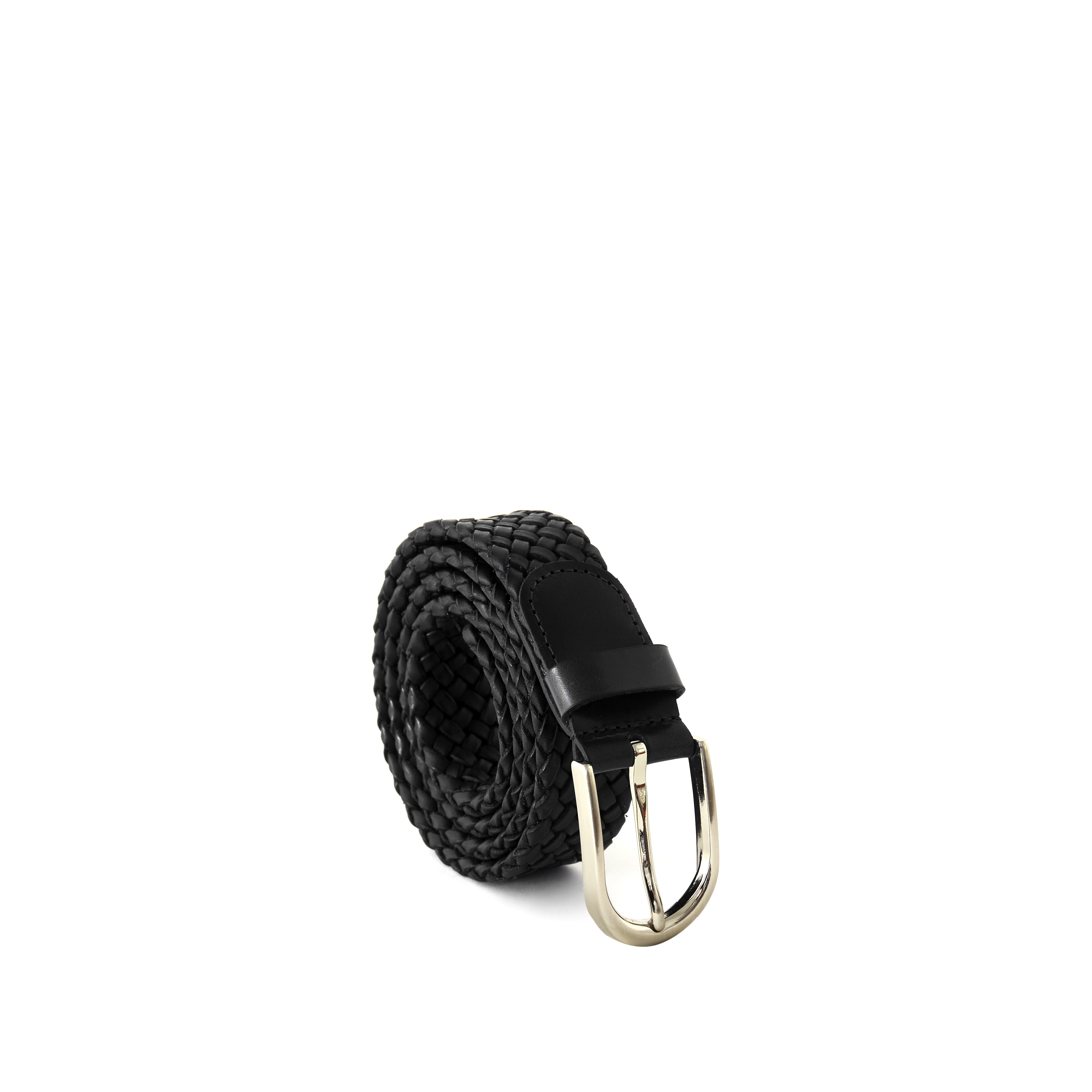 Men's Double-Sided Braided Calf Leather Handmade Belt M108 9