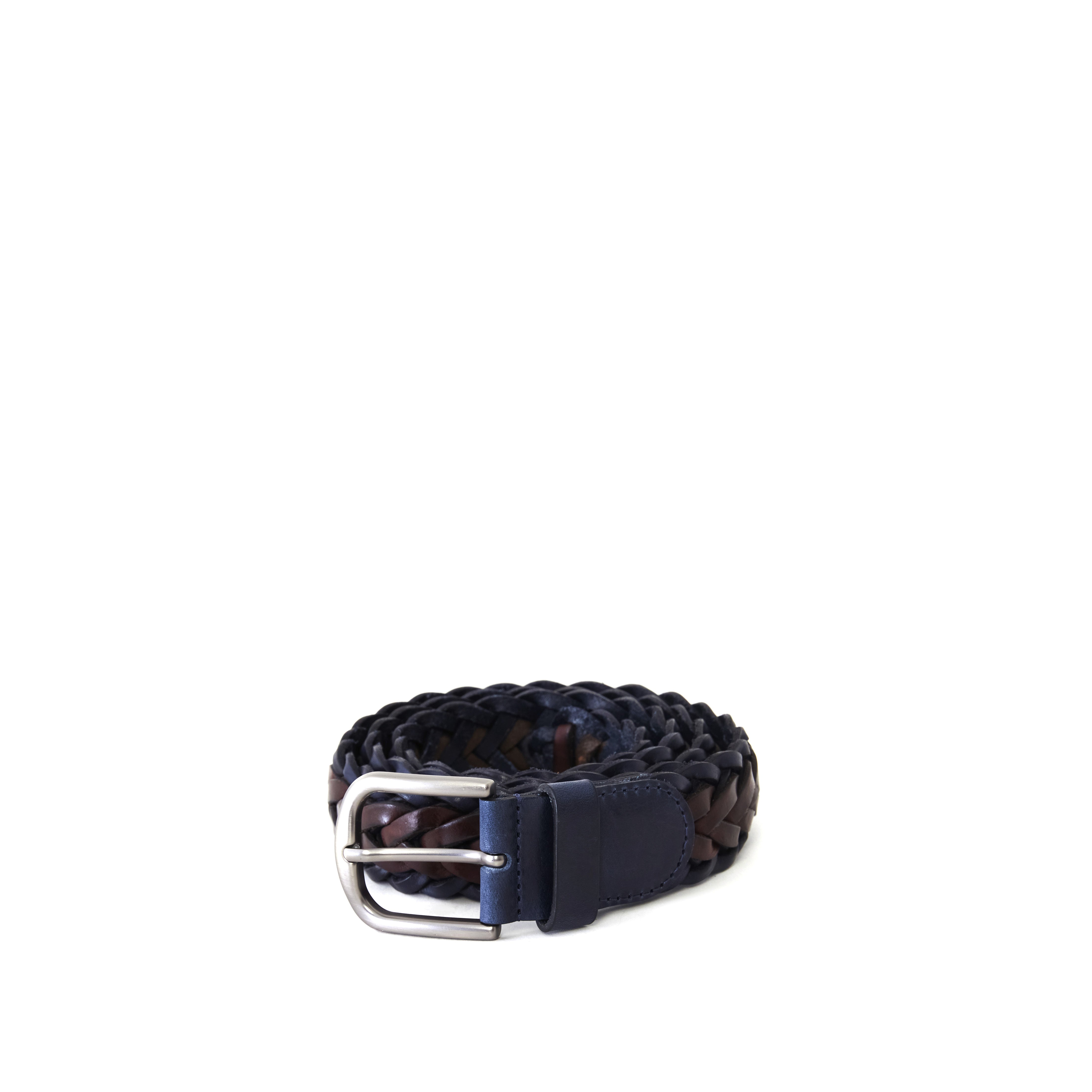 Men's Braided Calf Leather Handmade Belt M109 10