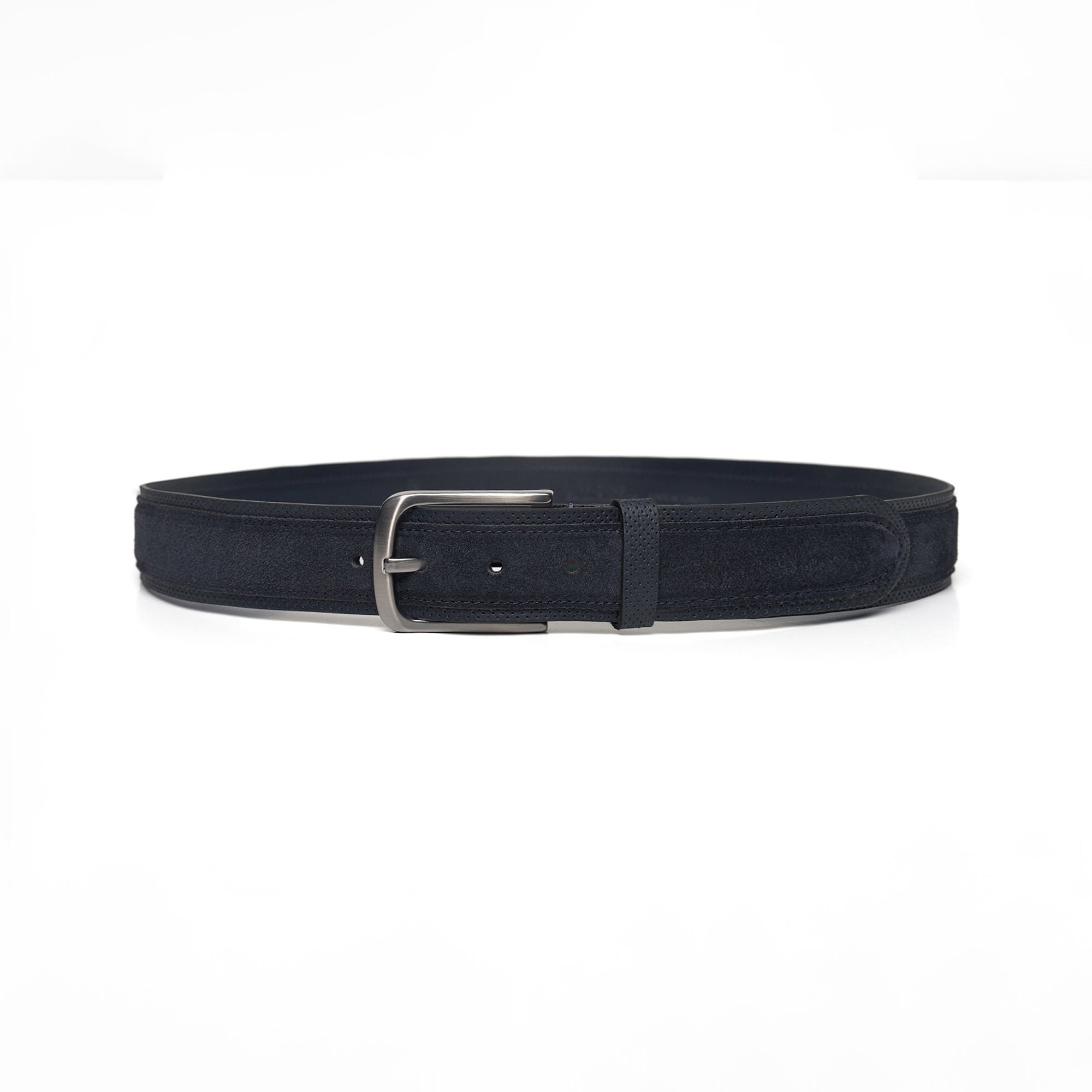 Men's Calf Leather Suede Handmade Belt M113 7