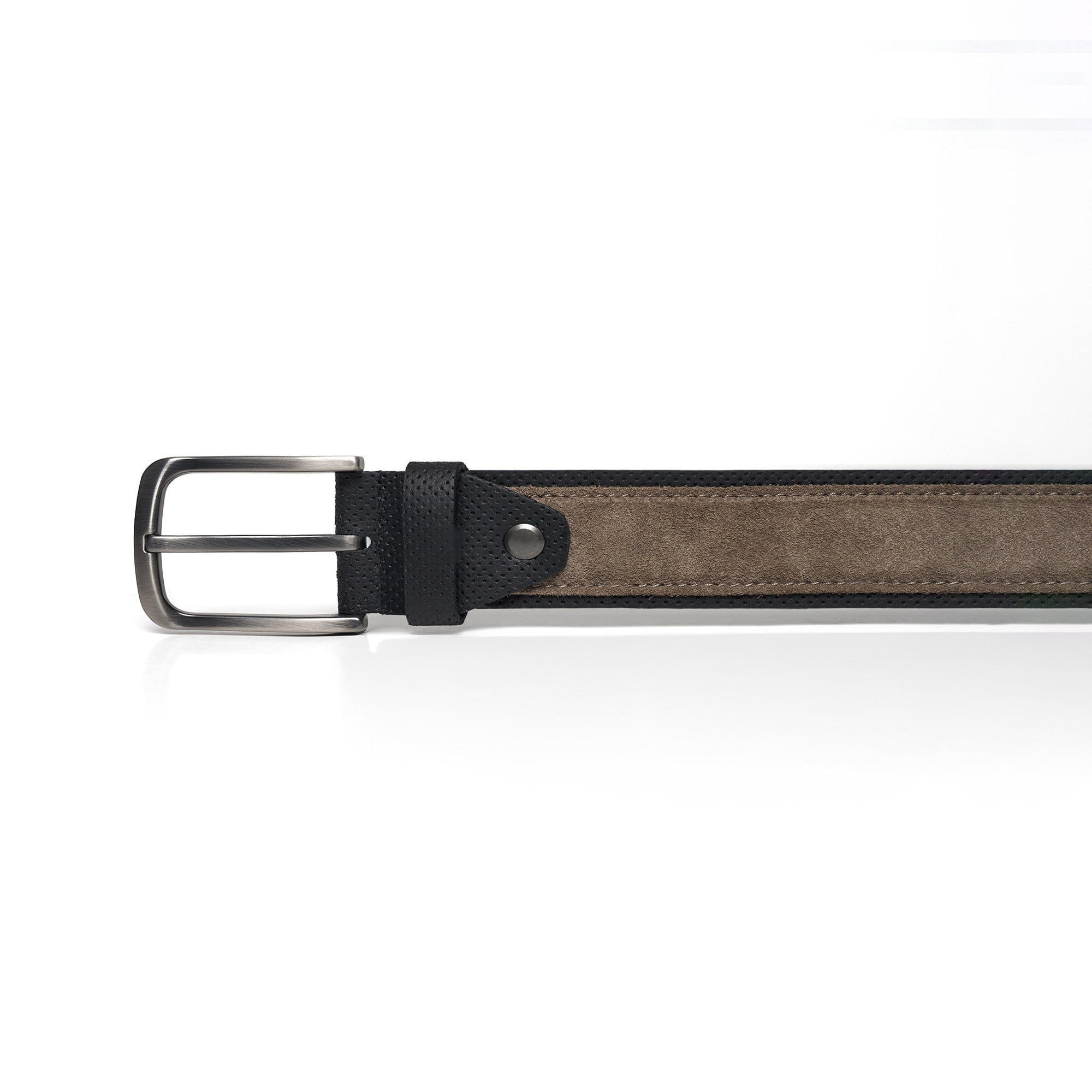 Men's Calf Leather Suede Handmade Belt M113 13