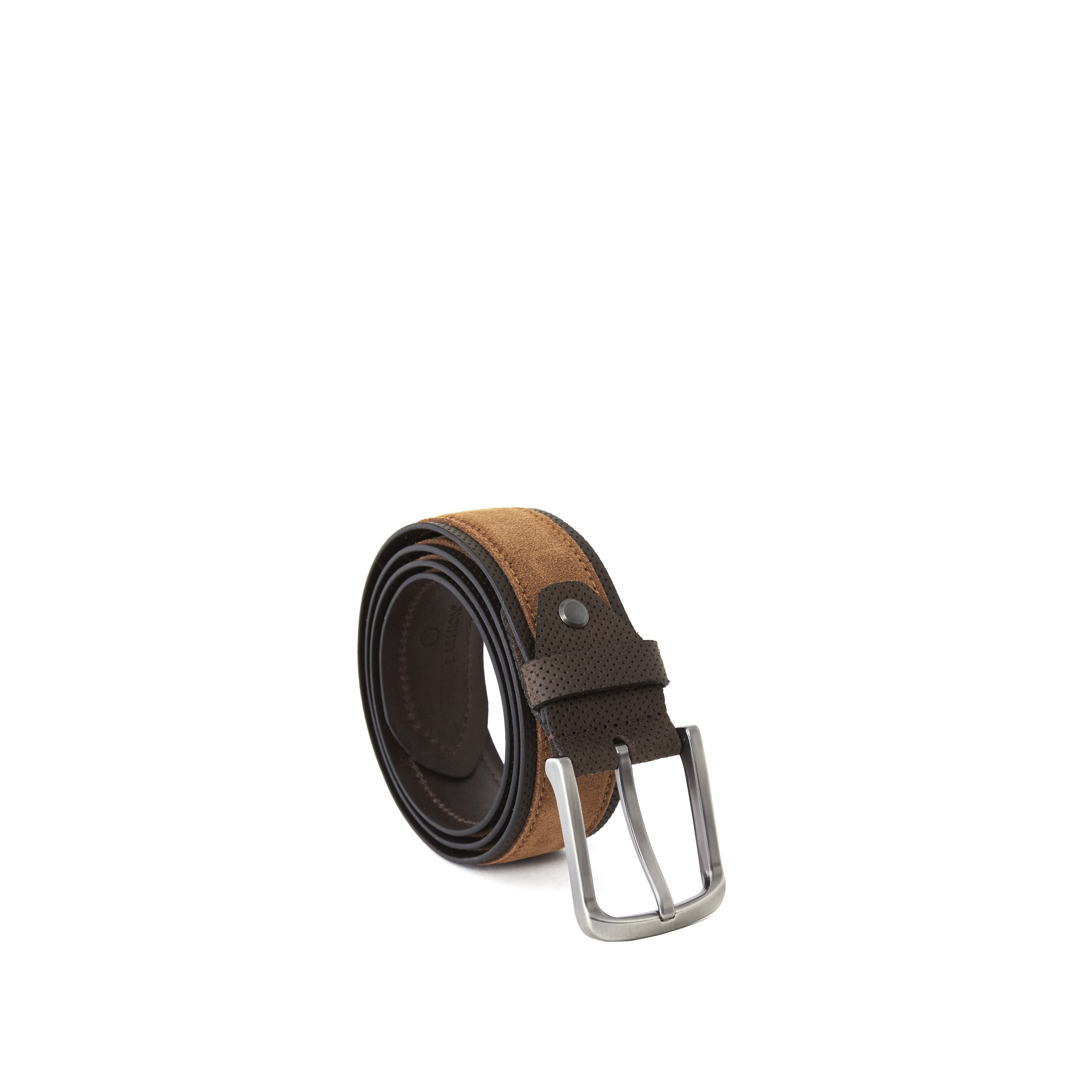 Men's Calf Leather Suede Handmade Belt M113 4