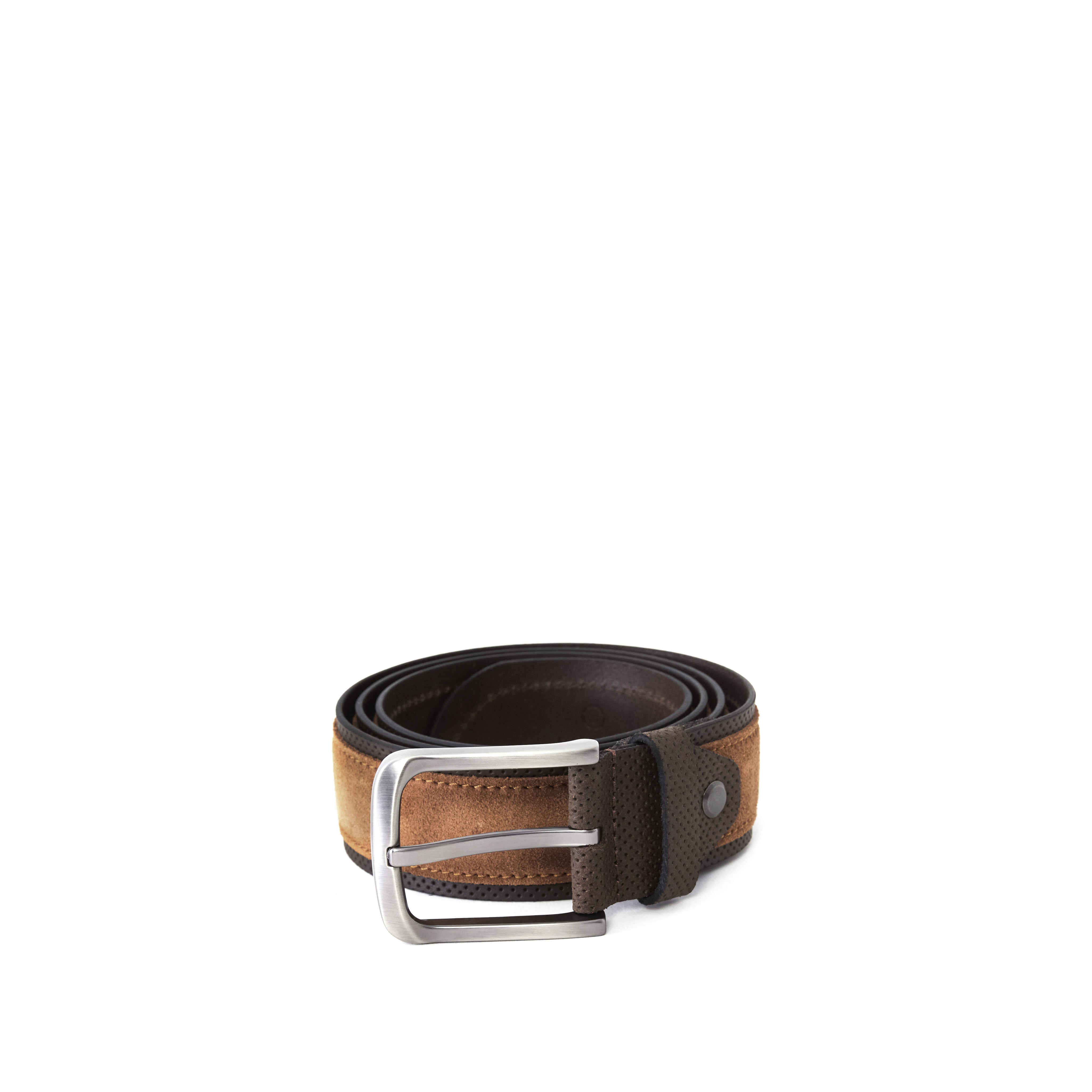 Men's Calf Leather Suede Handmade Belt M113 5