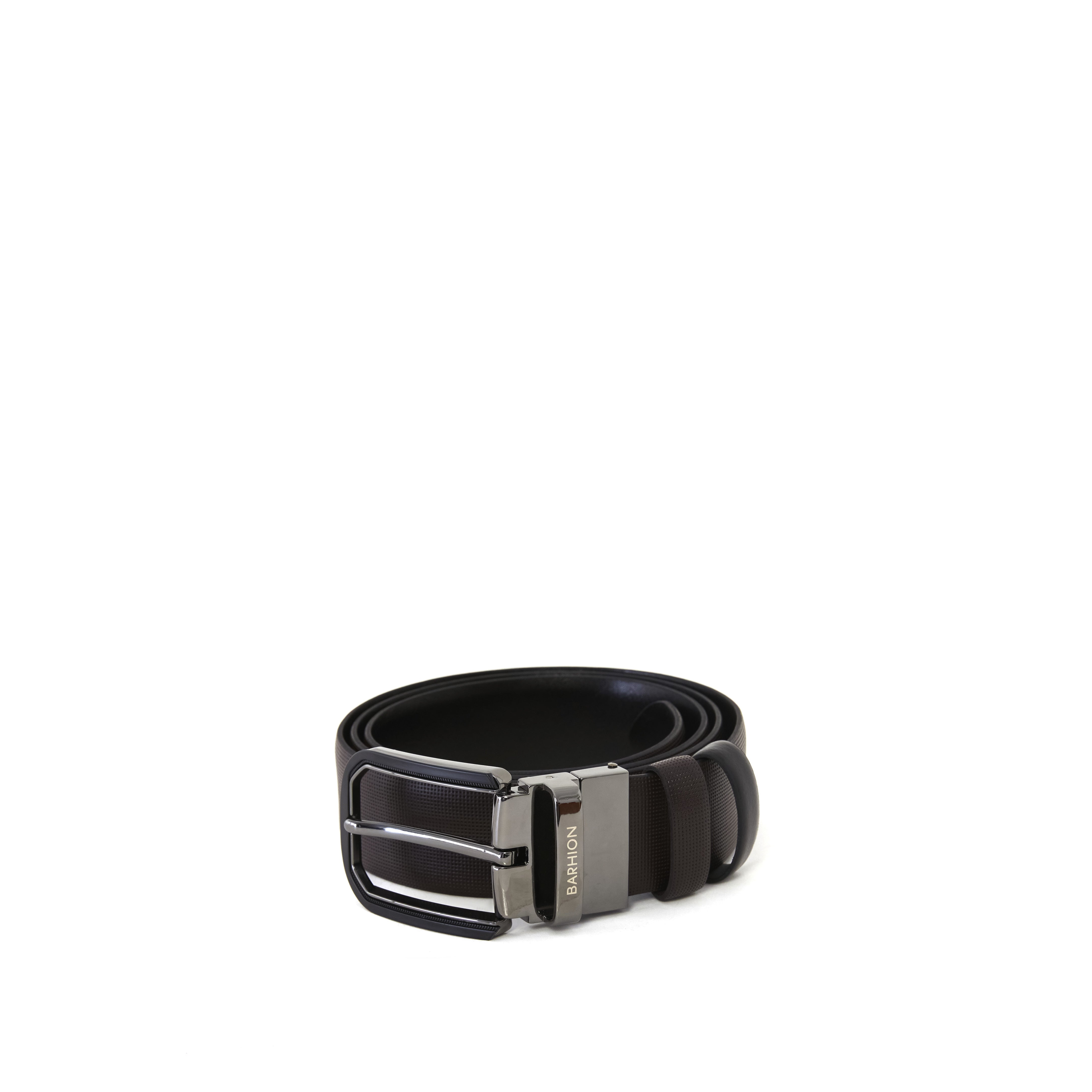 Men's Saffiano Reversible Calf Leather Handmade Belt M103 18