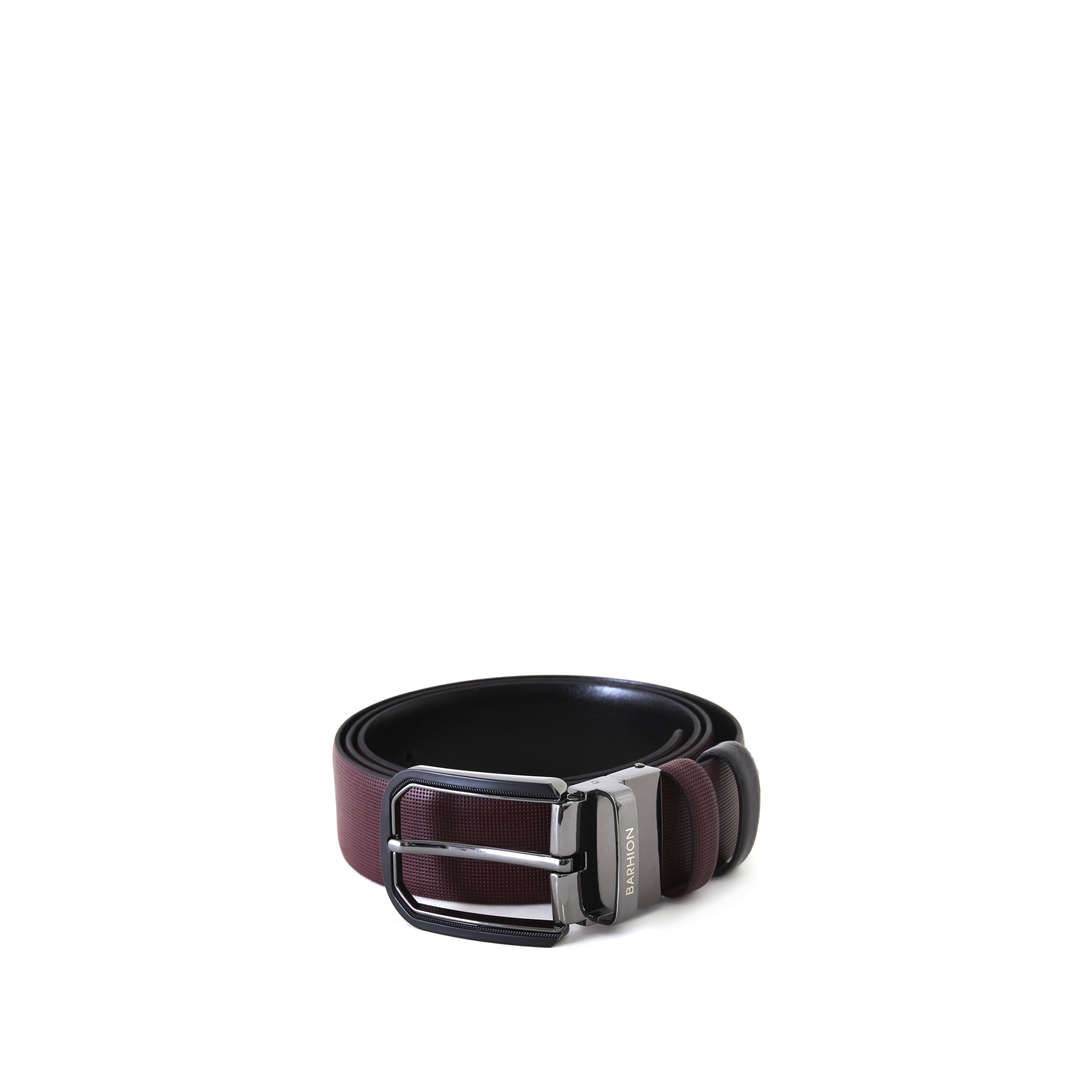 Men's Saffiano Reversible Calf Leather Handmade Belt M103 6