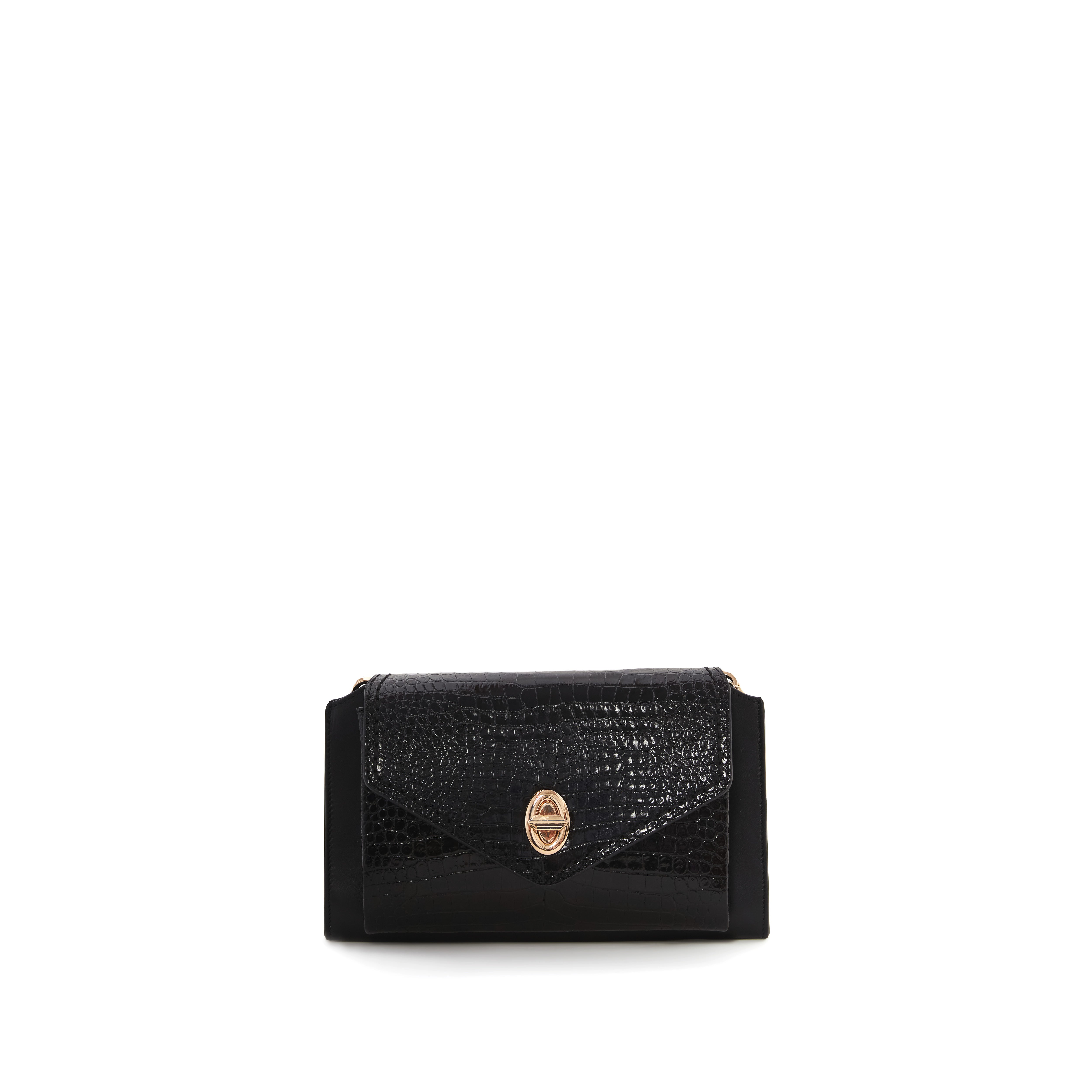 Women's Calf Leather Crocodile Embossed Handmade Crossbody Bag W20009 7