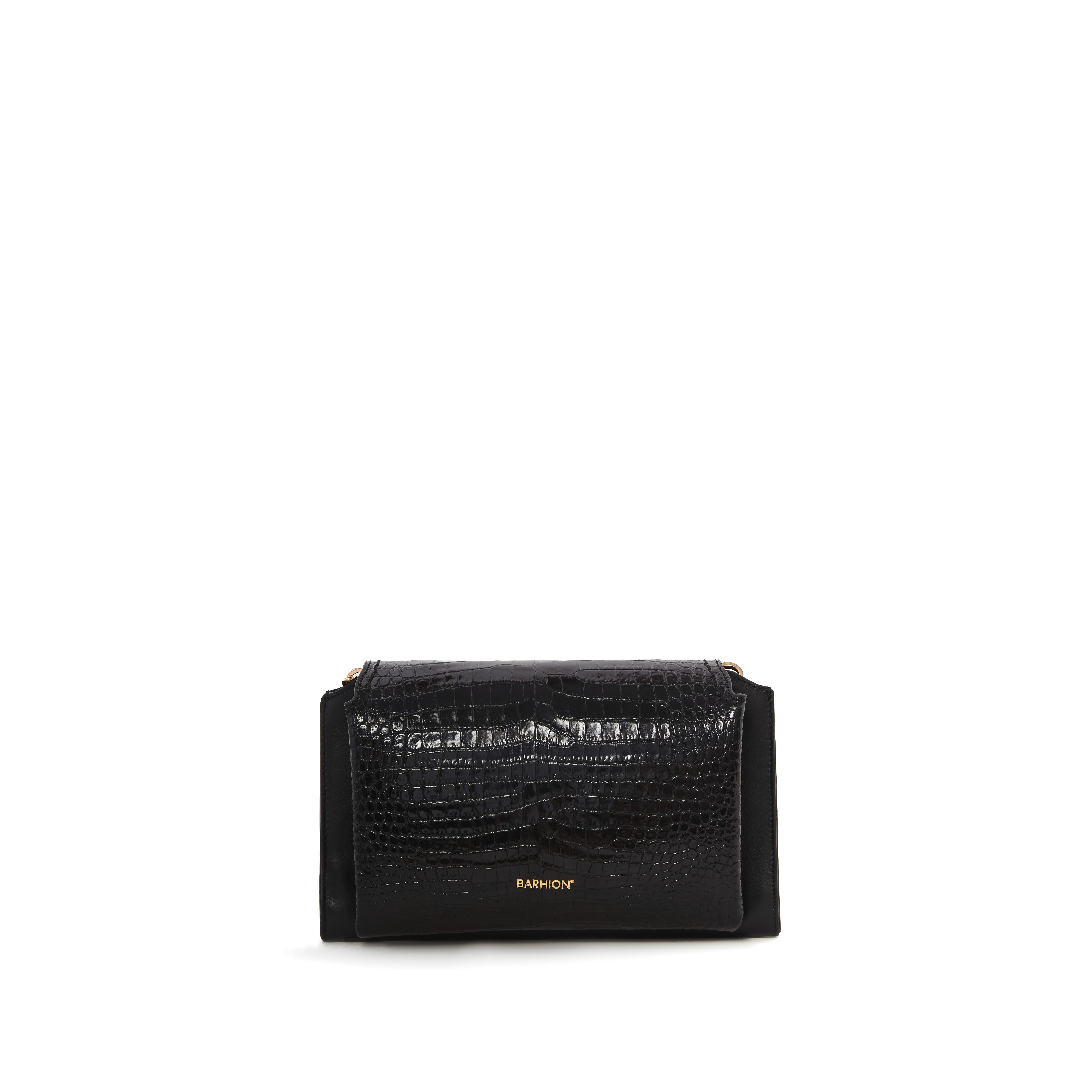 Women's Calf Leather Crocodile Embossed Handmade Crossbody Bag W20009 12