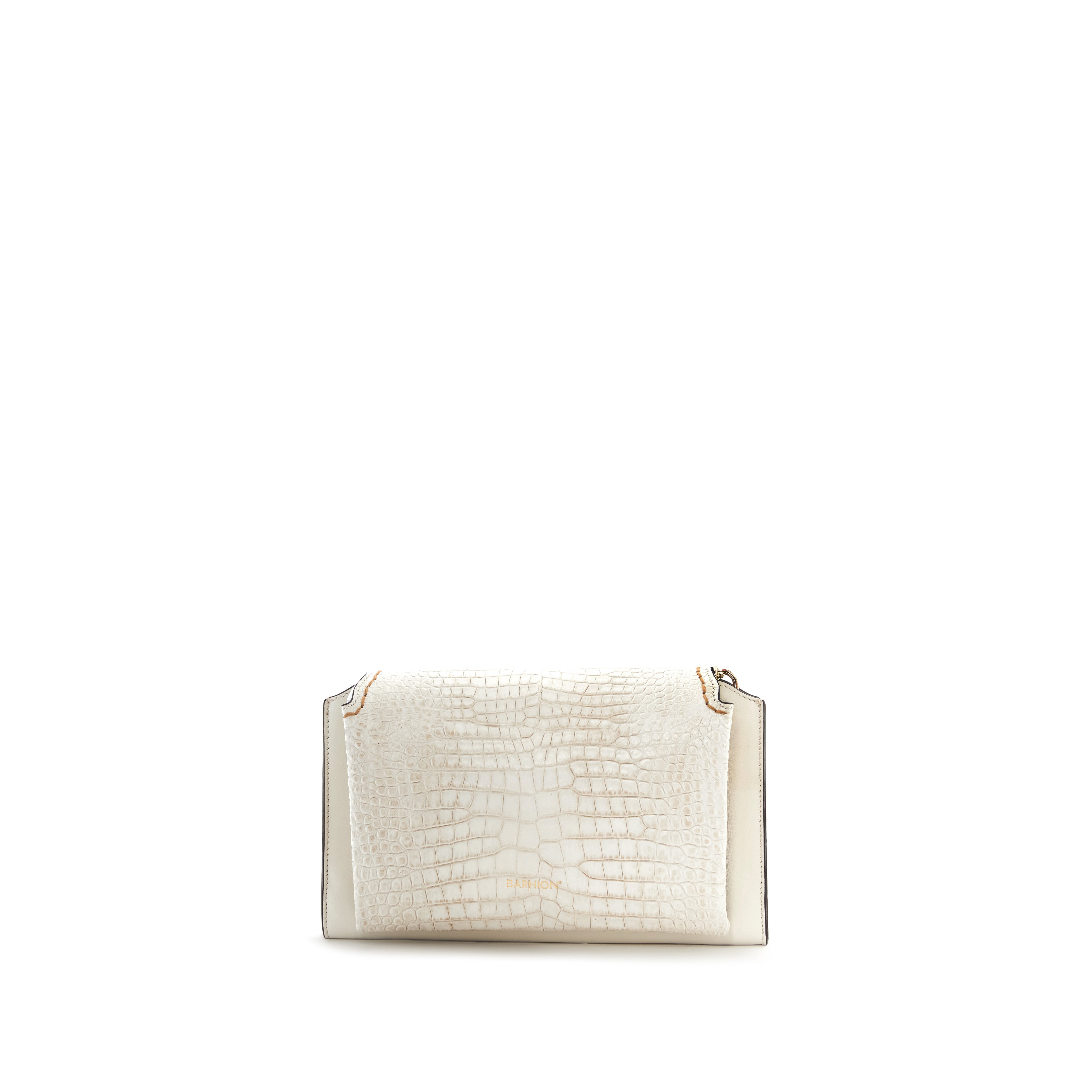 Women's Calf Leather Crocodile Embossed Handmade Crossbody Bag W20009 17