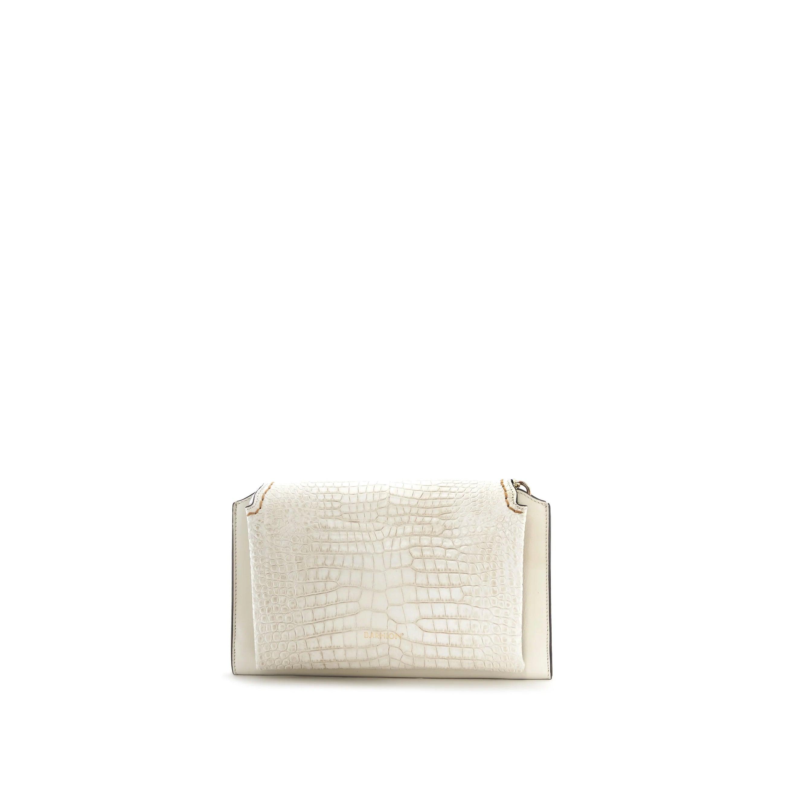 Women's Calf Leather Crocodile Embossed Handmade Crossbody Bag W20009 25