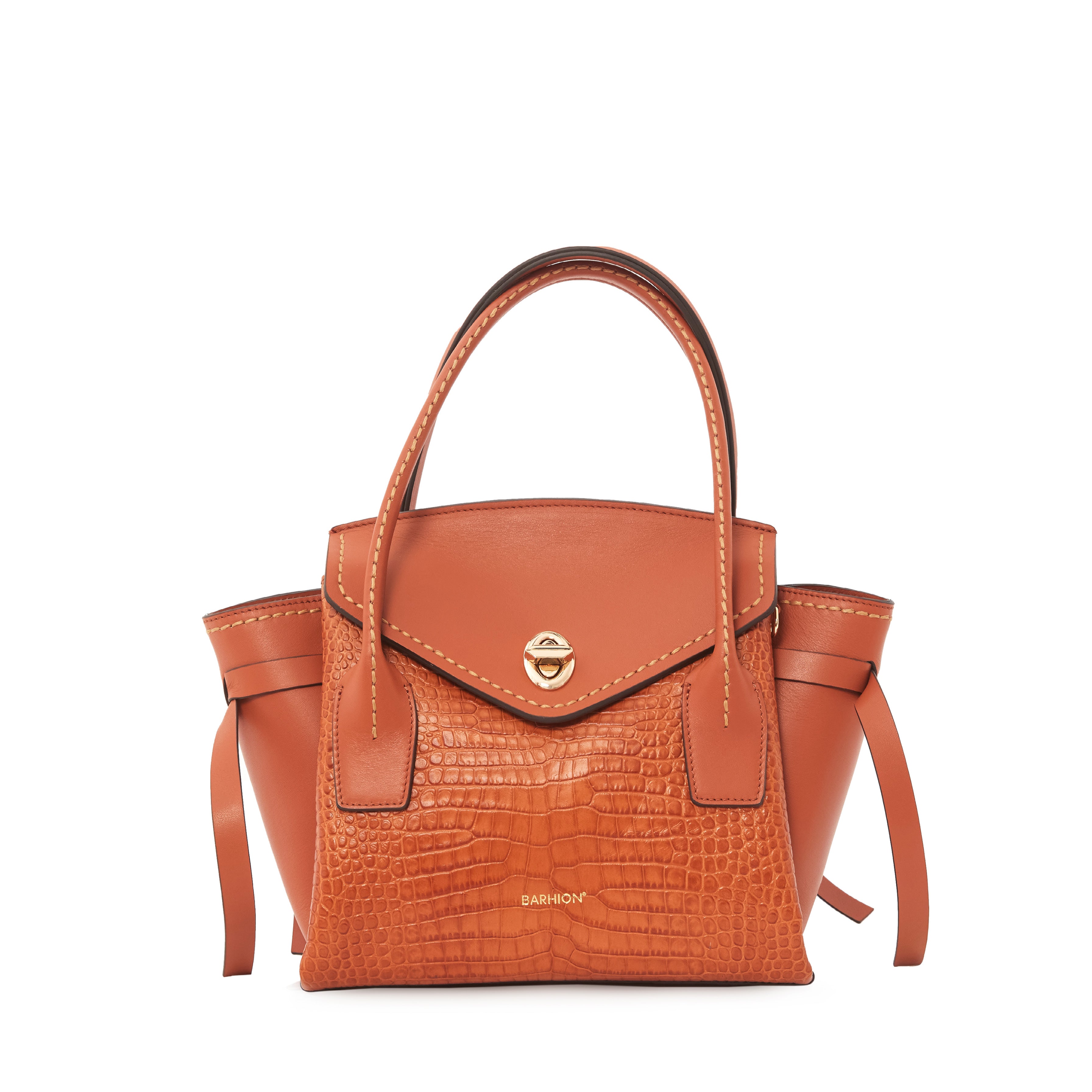 Women's Calf Leather Crocodile Embossed Handmade Tote Bag W20011 1