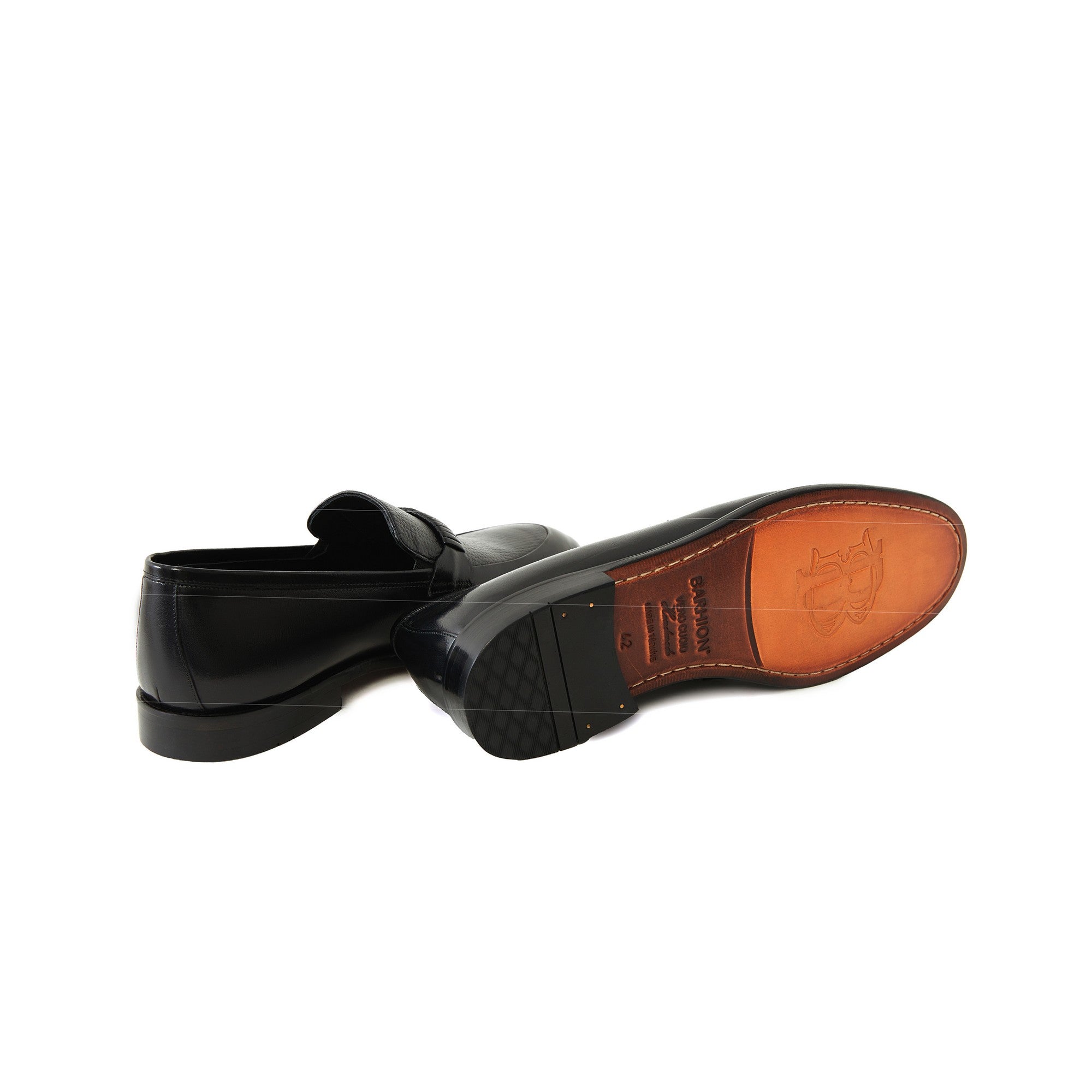 Men's Buffalo Deer Leather Handmade Moccasin M7046 4