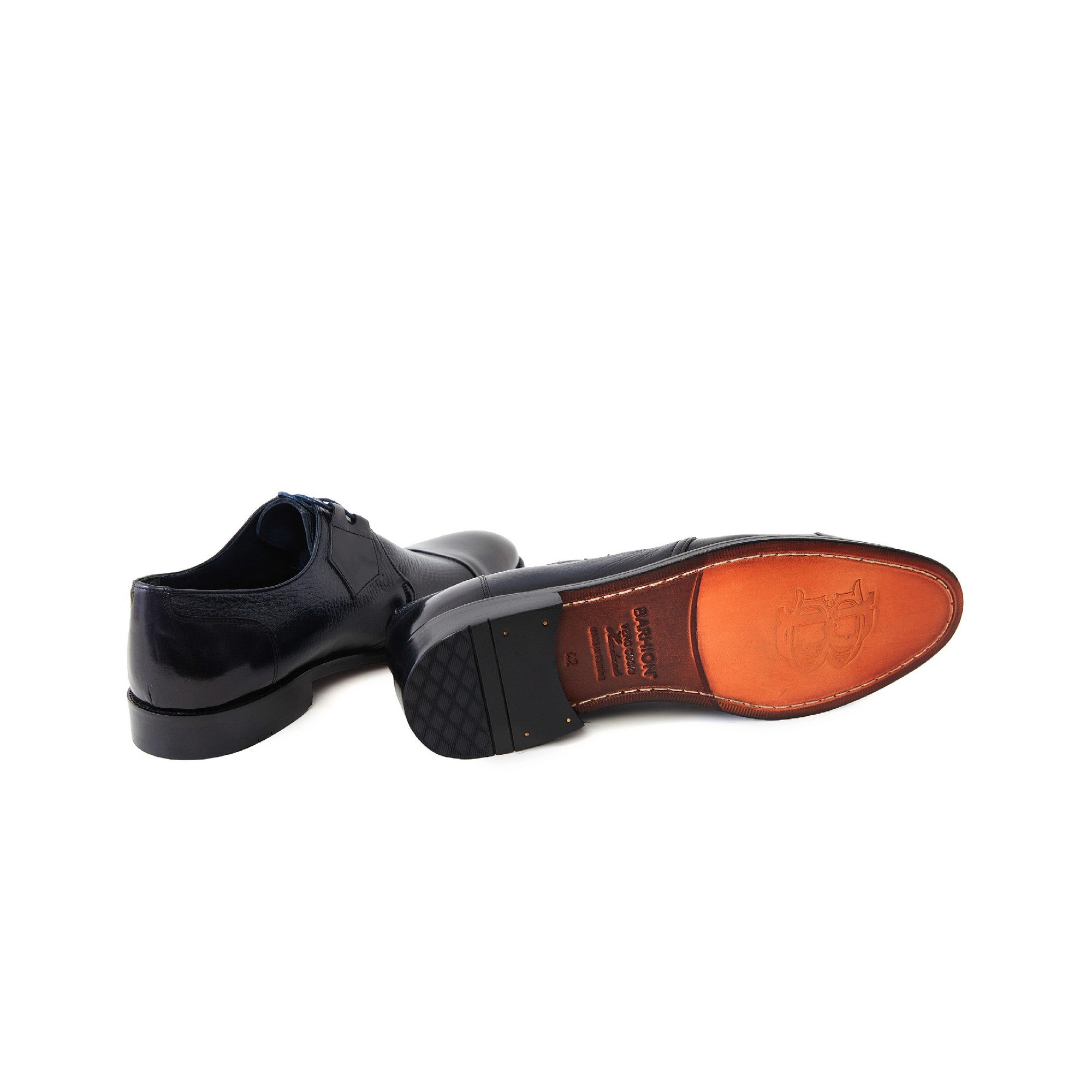 Men's Buffalo Deer Leather Handmade Derby M7047 4