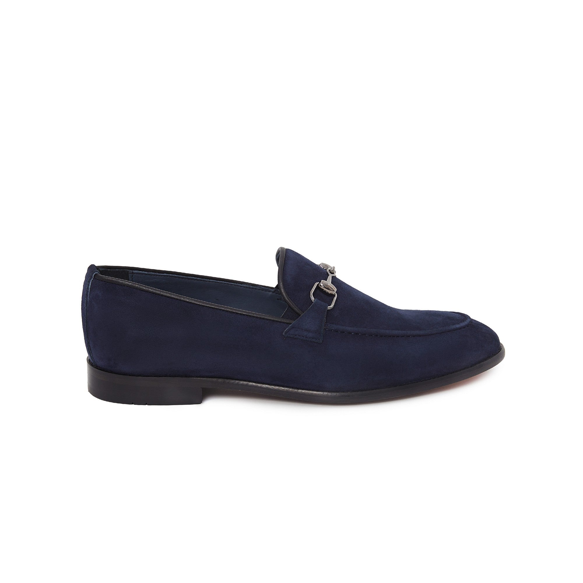 Men's Suede Calf Leather Handmade Moccasin M9010 1