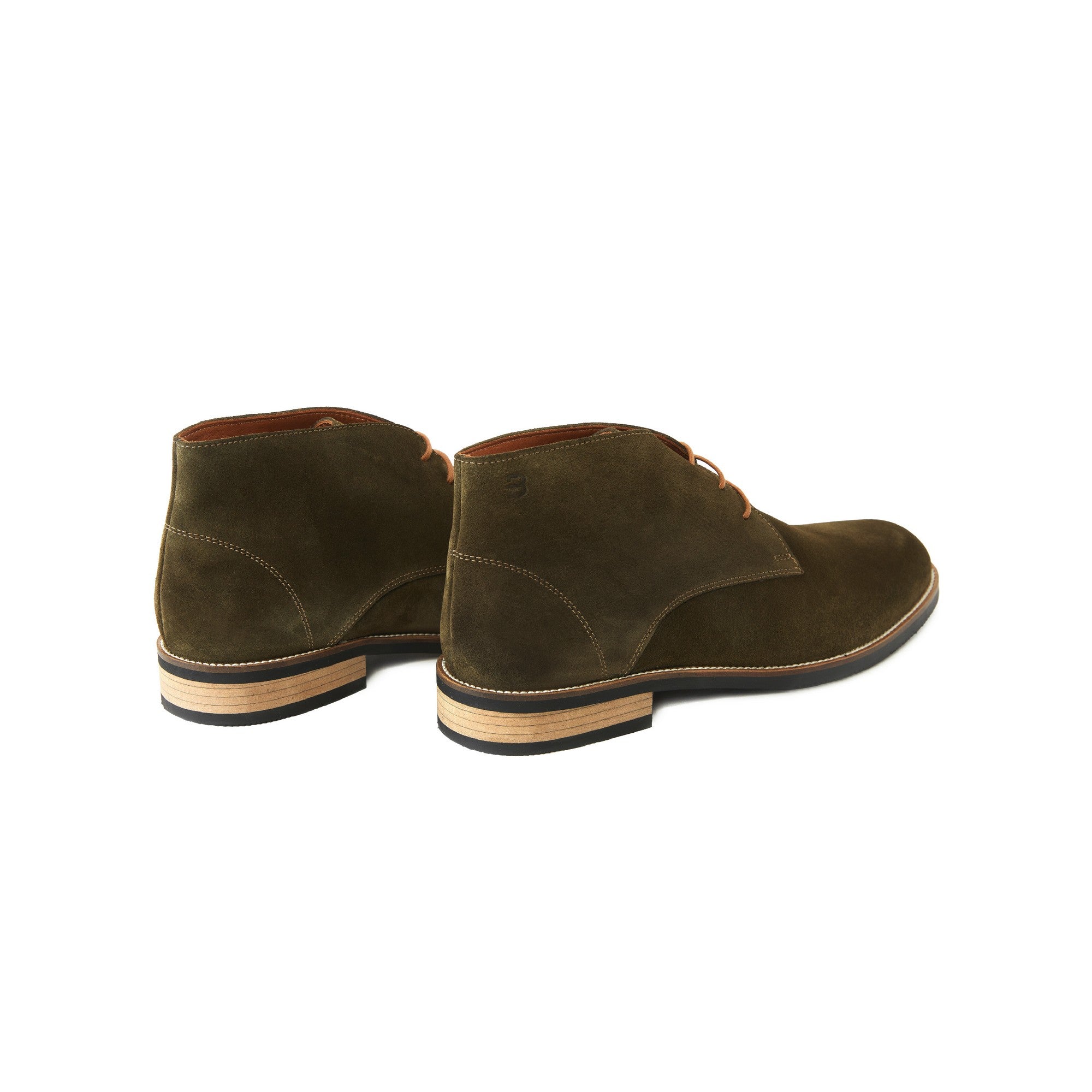 Men's Suede Calf Leather Handmade Derby Boots M10006 13