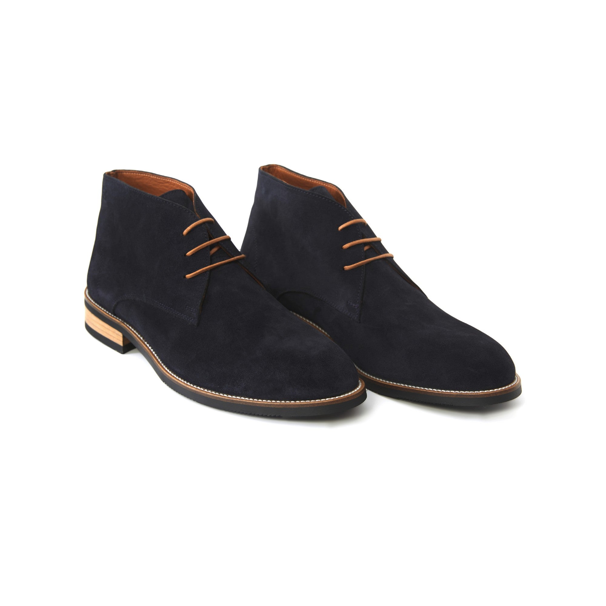 Men's Suede Calf Leather Handmade Derby Boots M10006 18