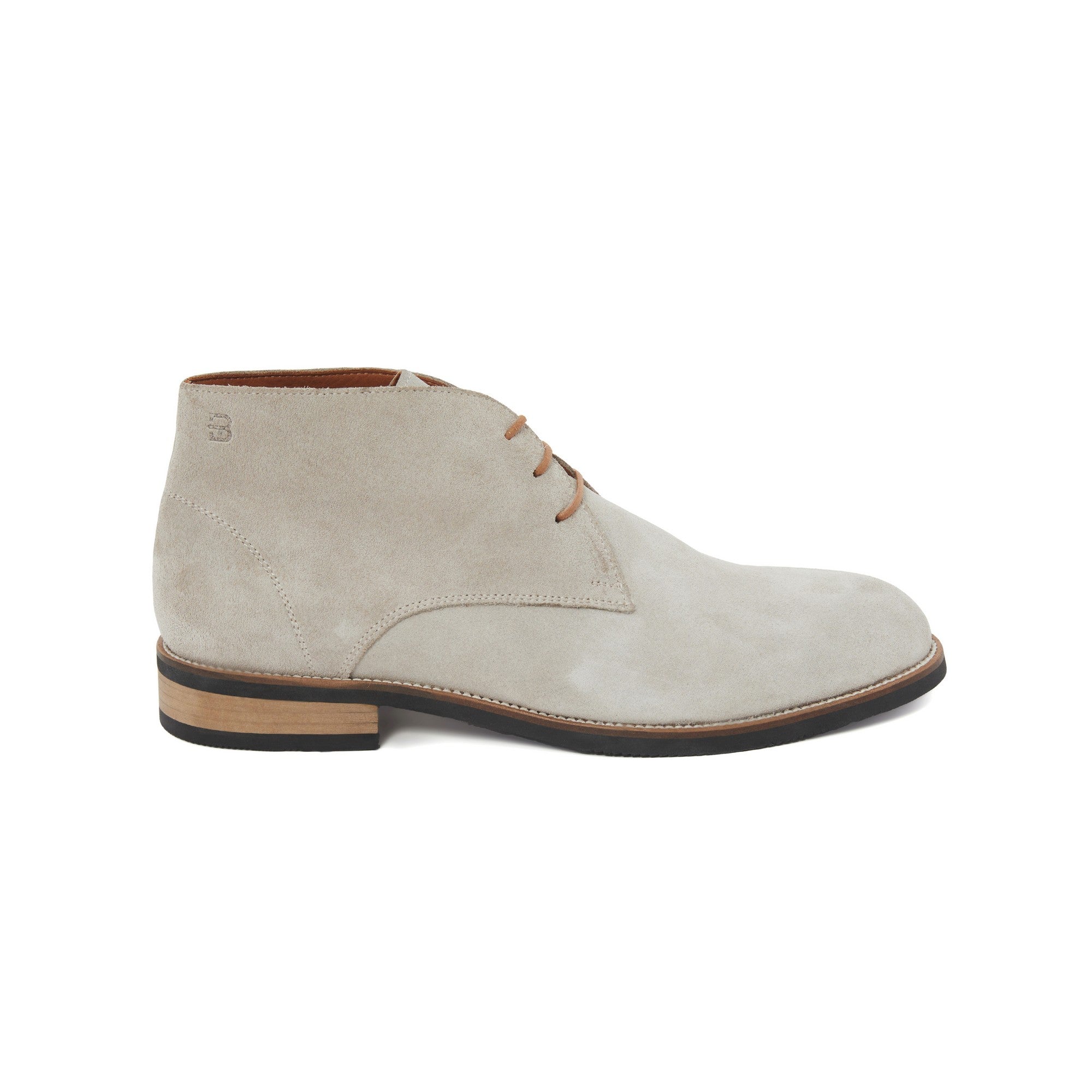Men's Suede Calf Leather Handmade Derby Boots M10006 1
