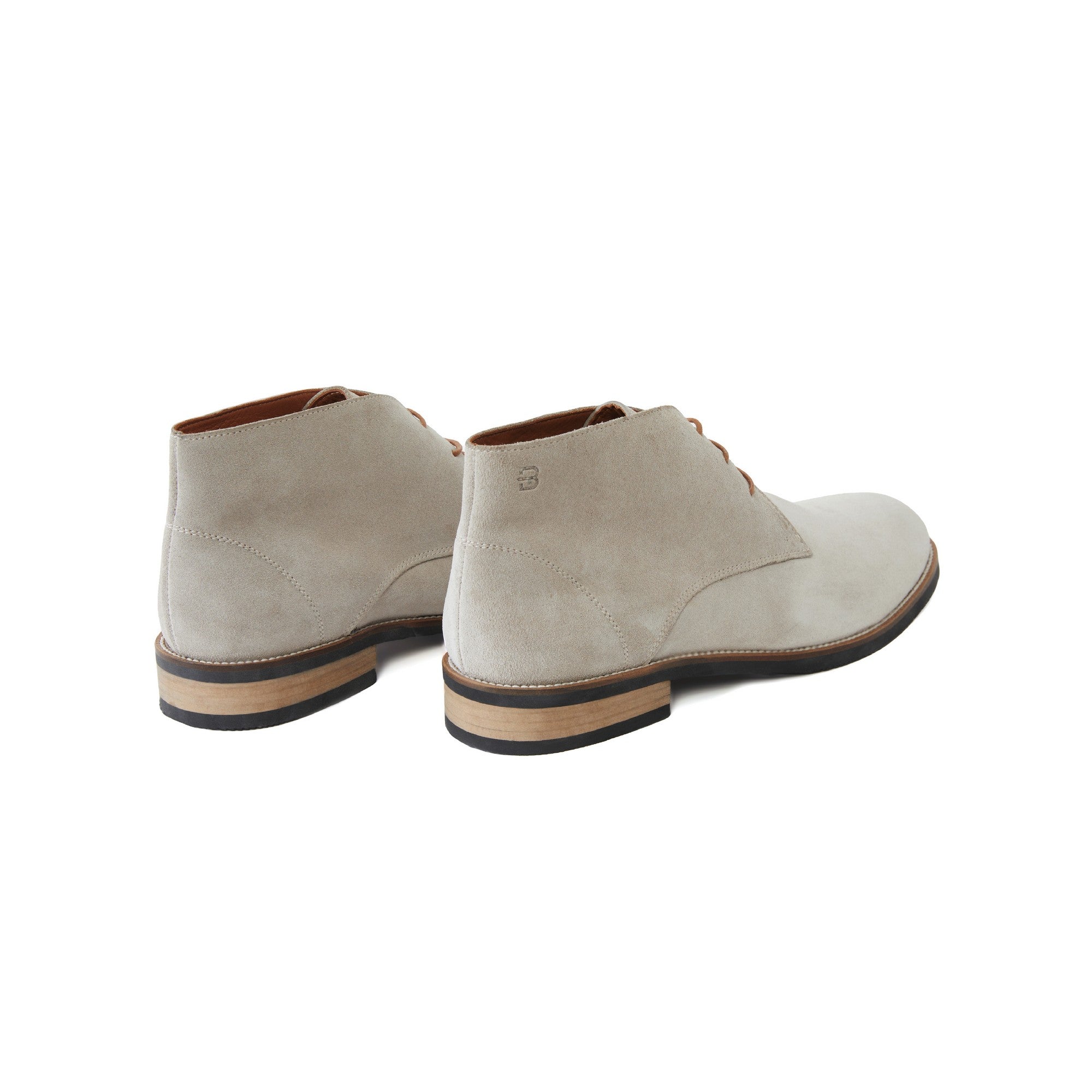 Men's Suede Calf Leather Handmade Derby Boots M10006 3