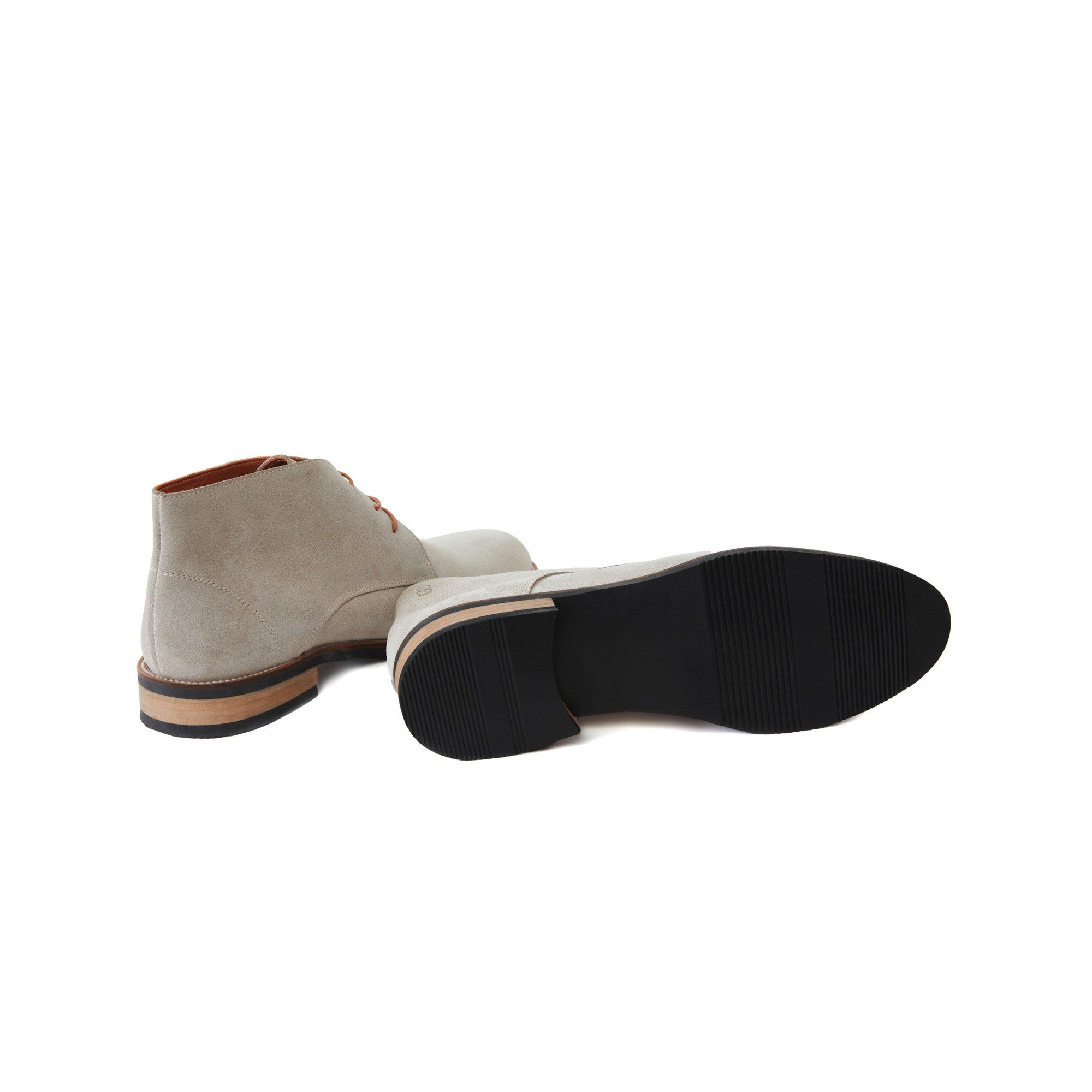 Men's Suede Calf Leather Handmade Derby Boots M10006 4