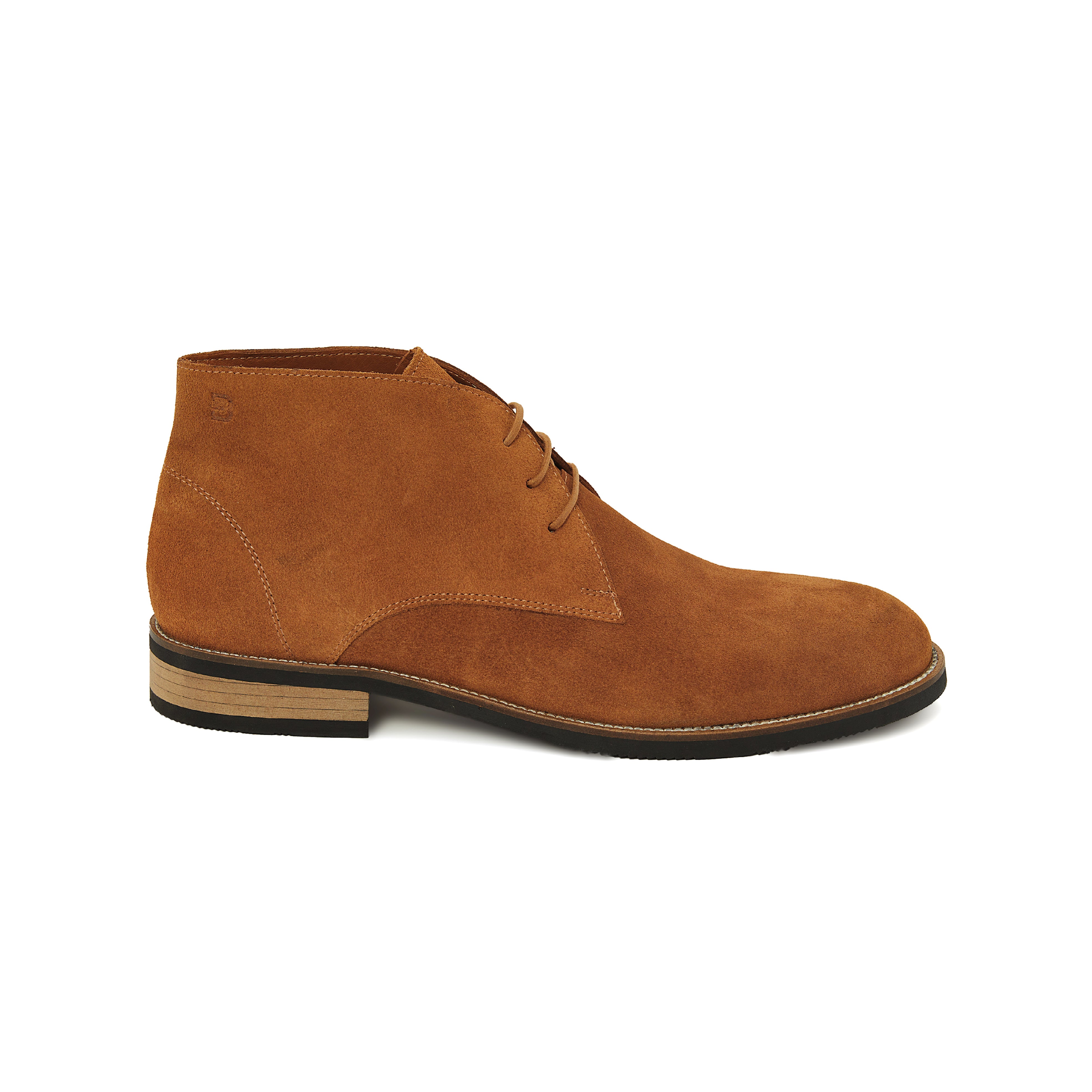 Men's Suede Calf Leather Handmade Derby Boots M10006 7