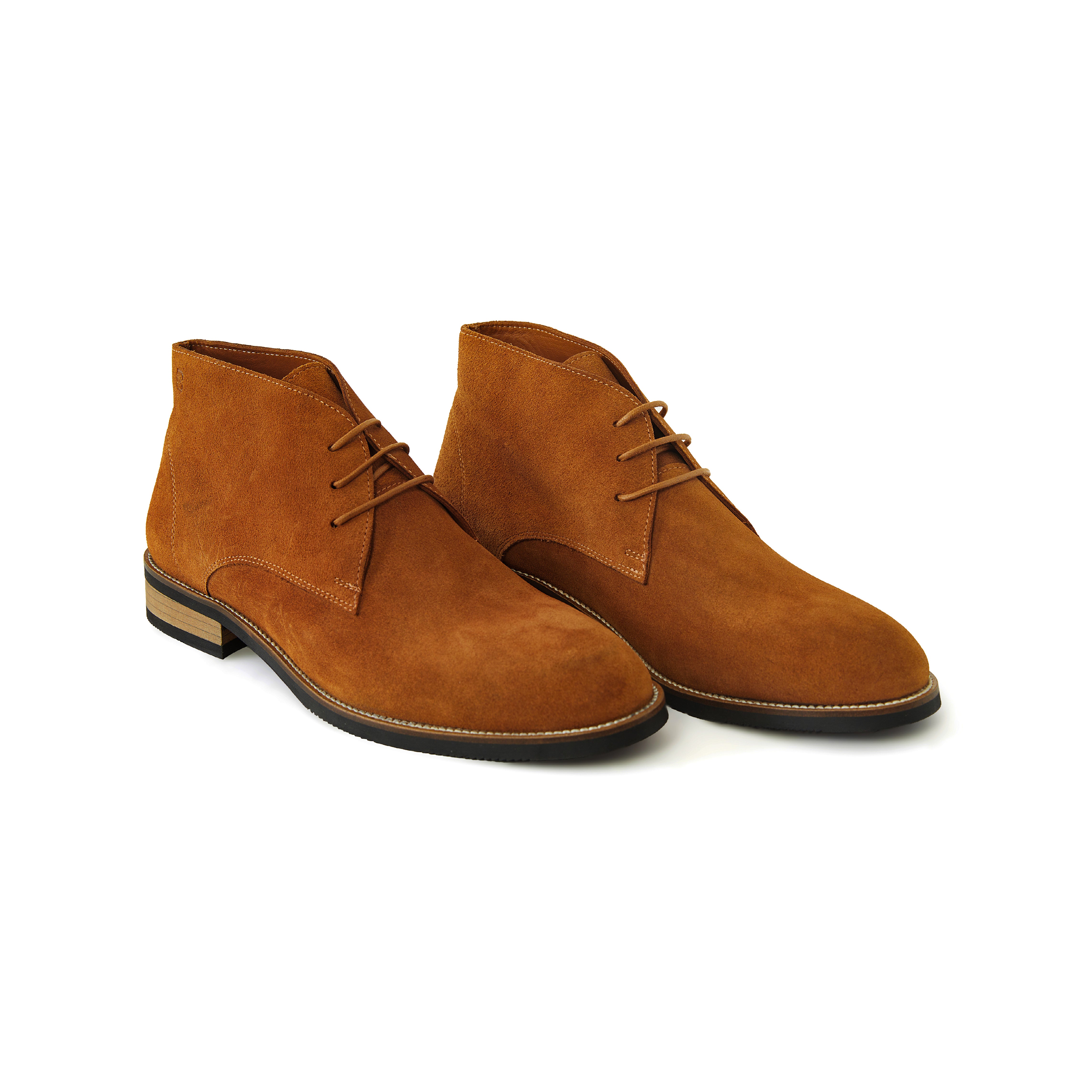 Men's Suede Calf Leather Handmade Derby Boots M10006 8