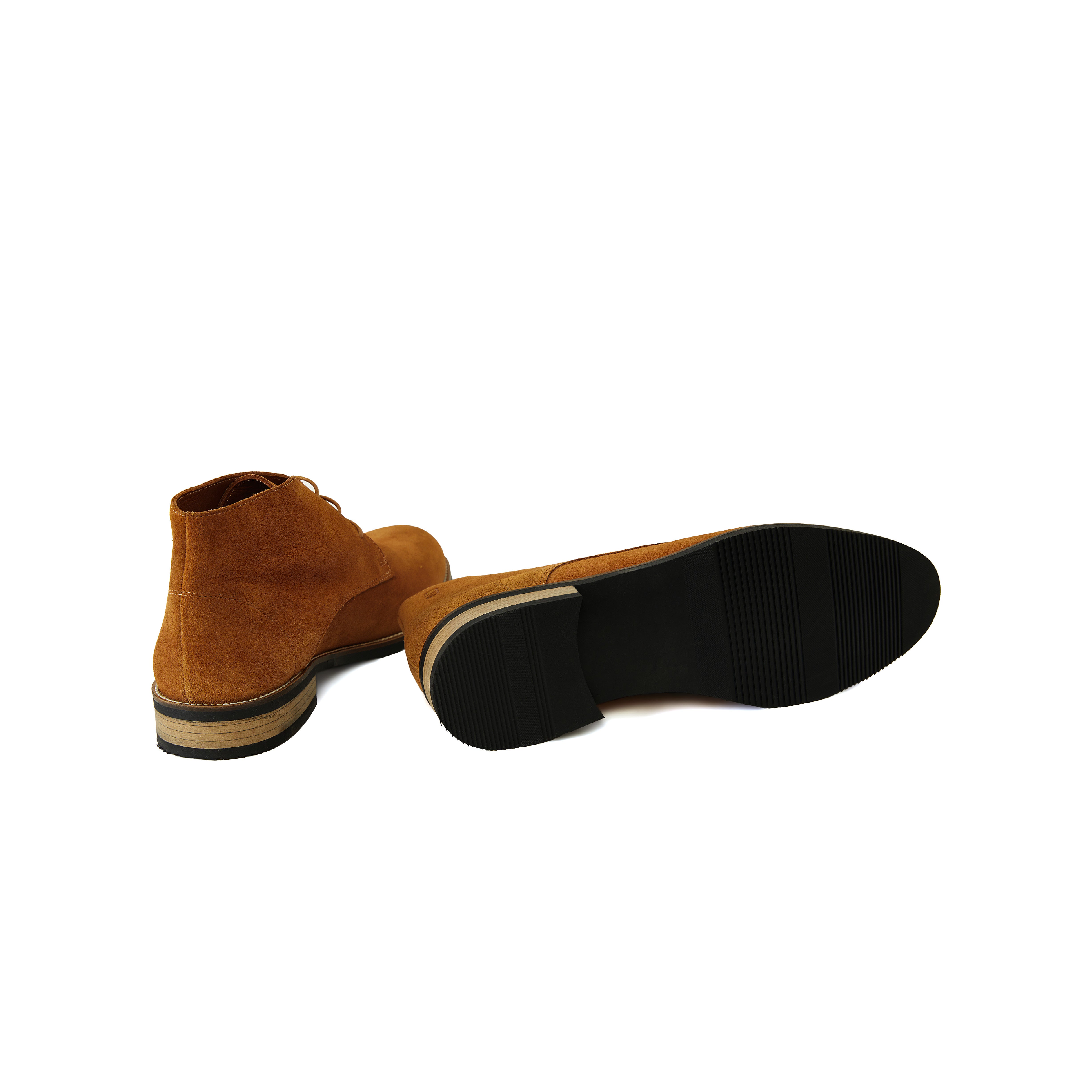 Men's Suede Calf Leather Handmade Derby Boots M10006 10
