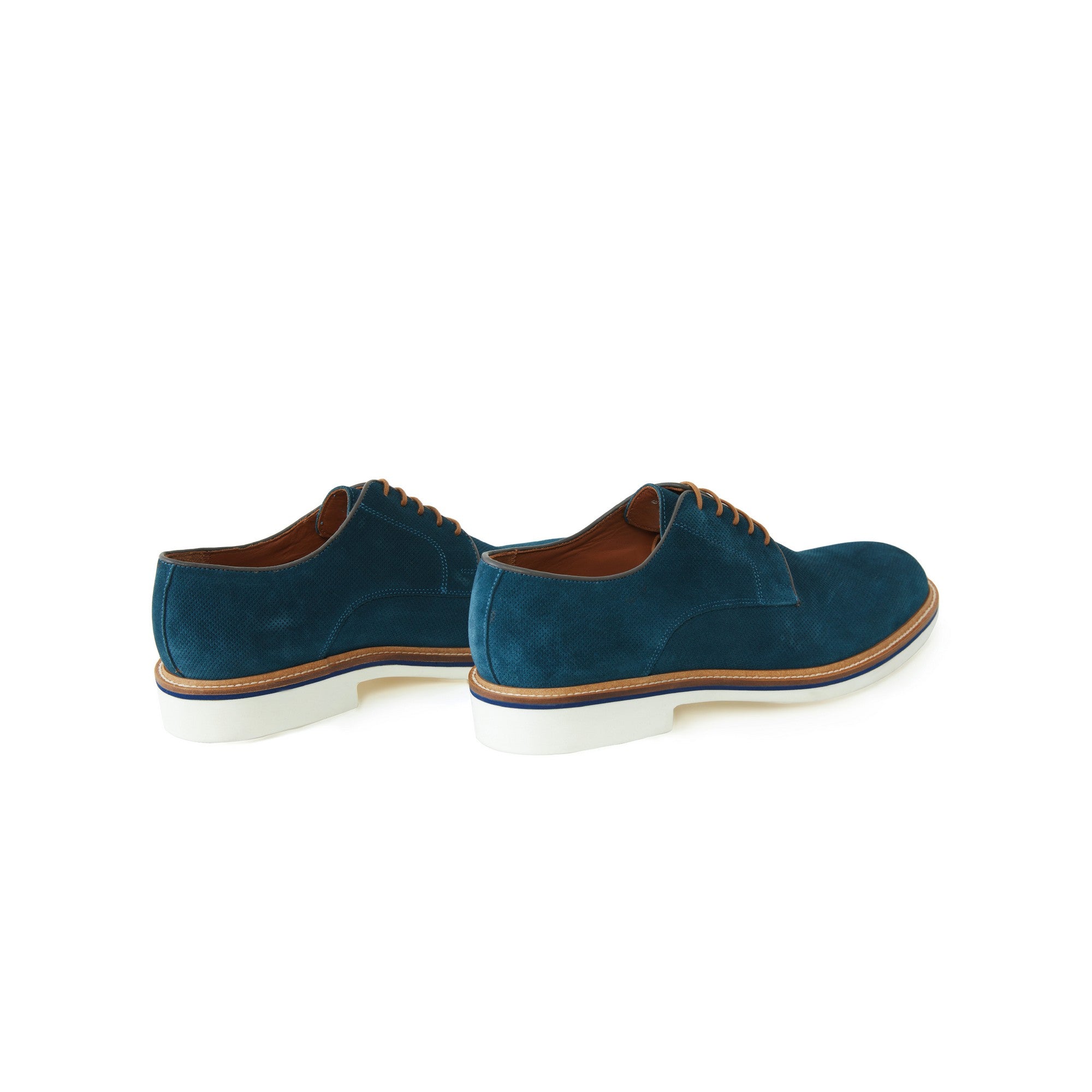Men's Suede Calf Leather Handmade Derby M9011 3