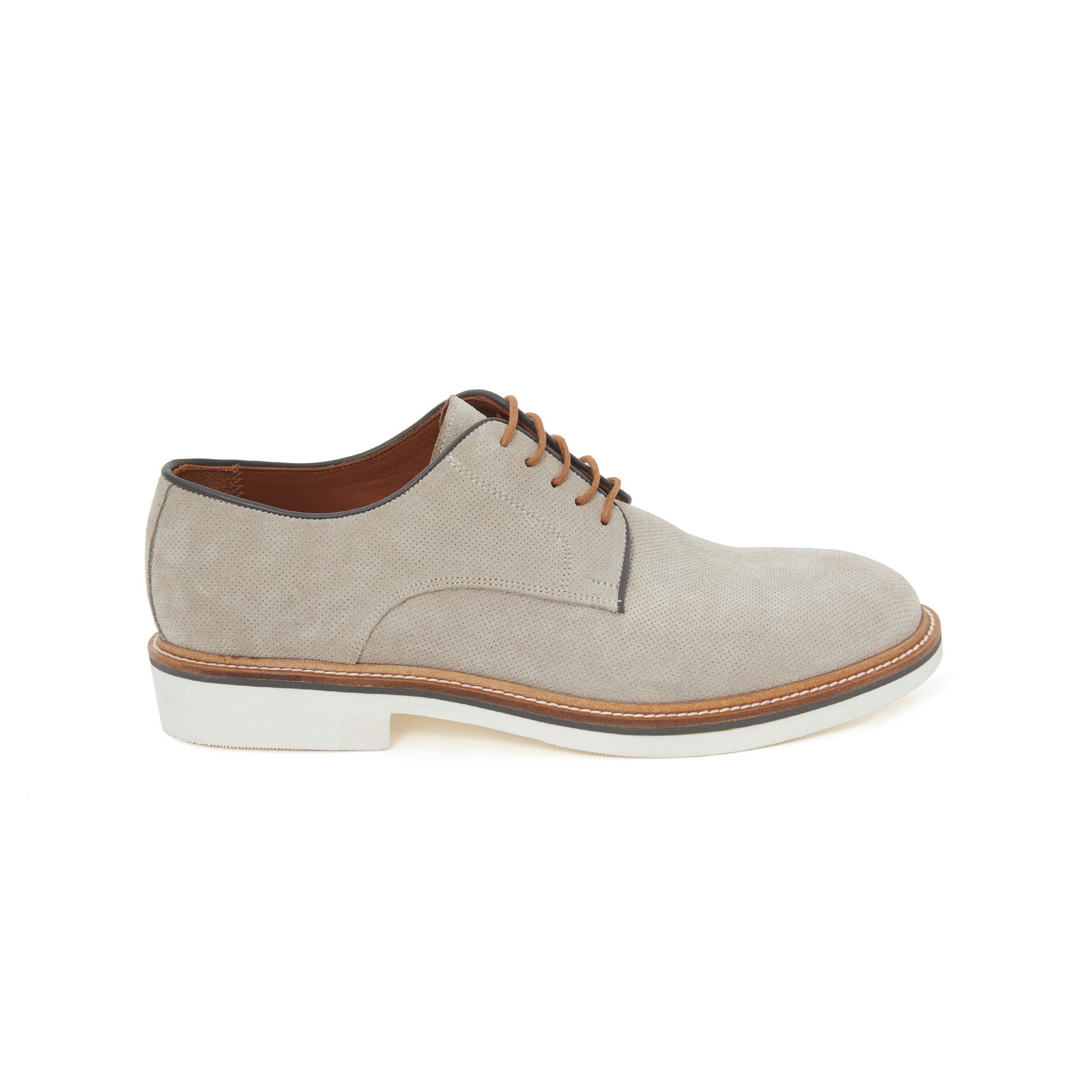Men's Suede Calf Leather Handmade Derby M9011 7