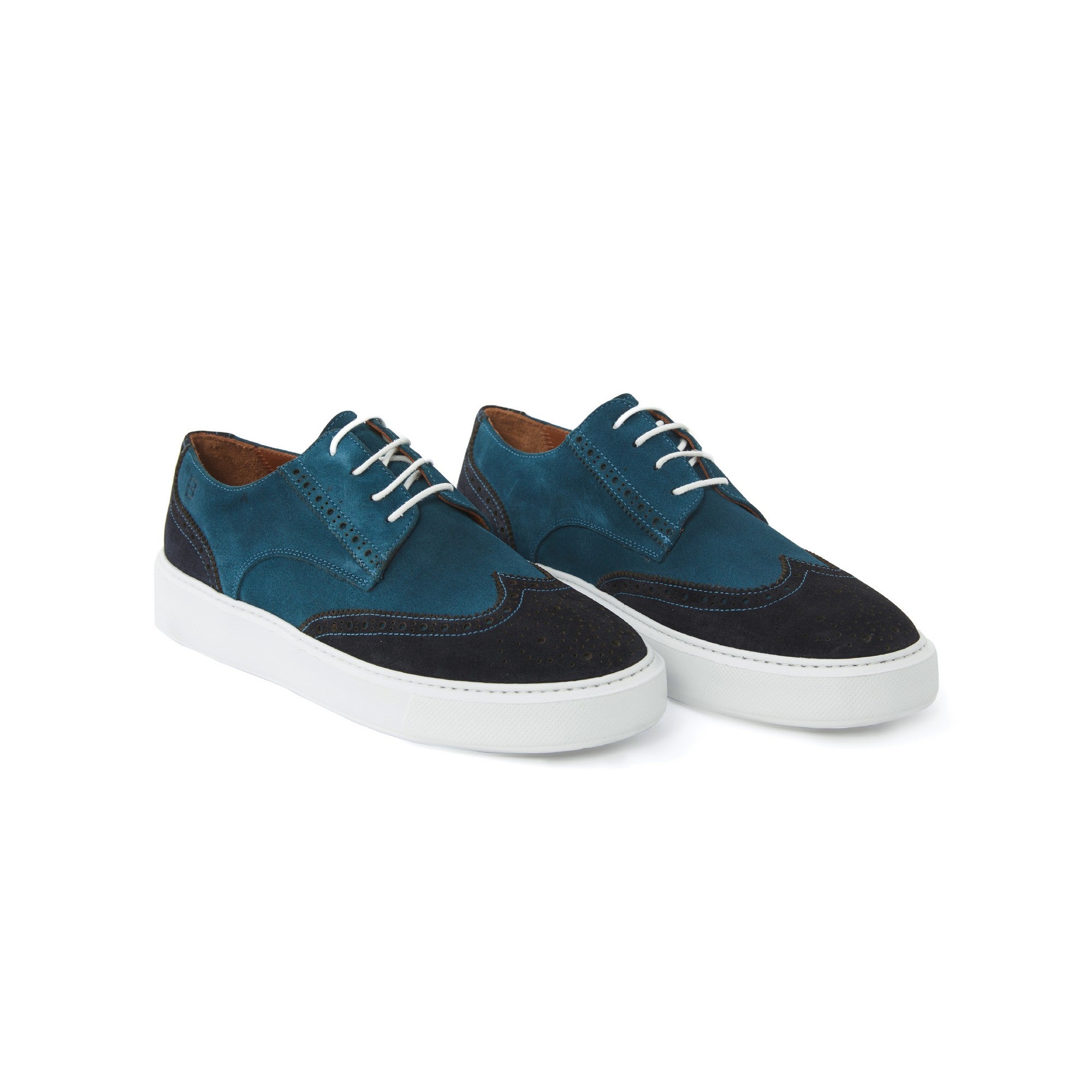 Men's Suede Calf Leather Handmade Oxford M9012 2