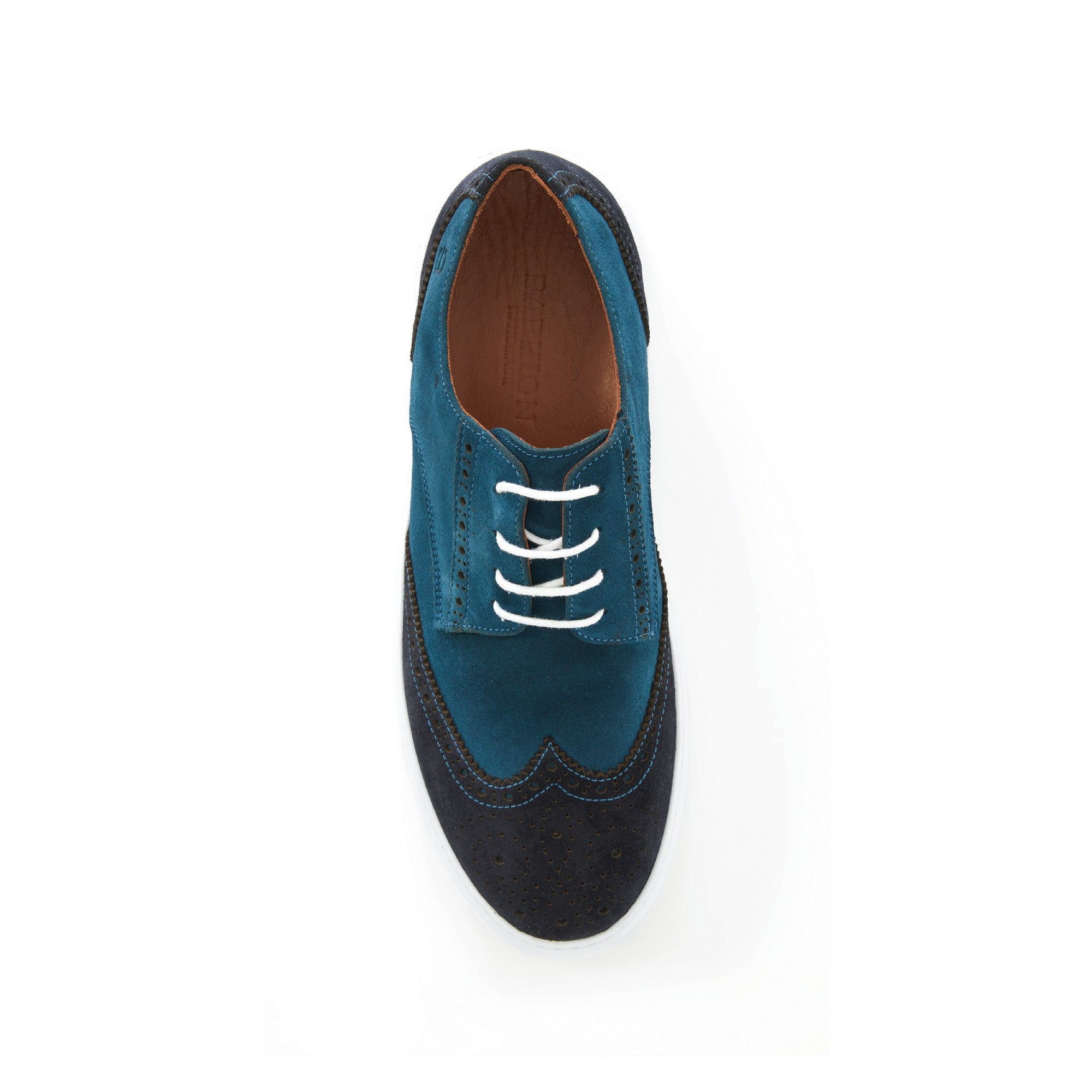 Men's Suede Calf Leather Handmade Oxford M9012 5