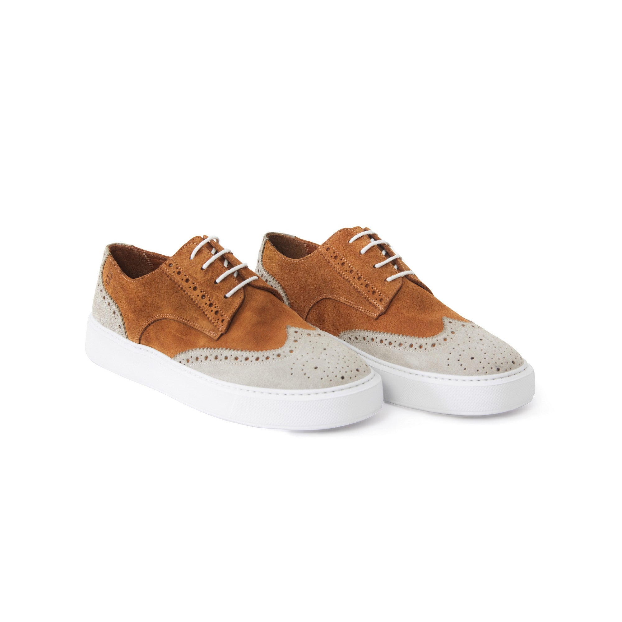Men's Suede Calf Leather Handmade Oxford M9012 8