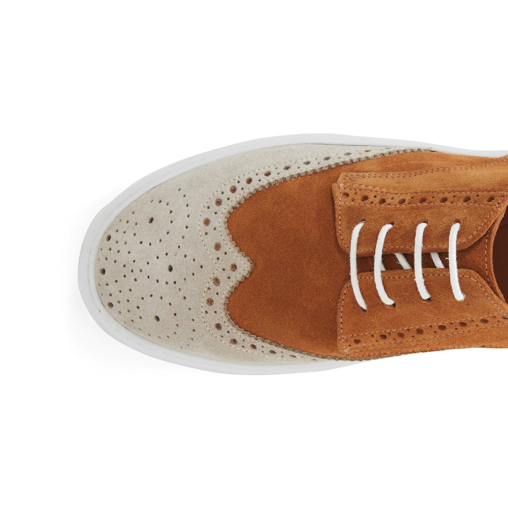 Men's Suede Calf Leather Handmade Oxford M9012 12