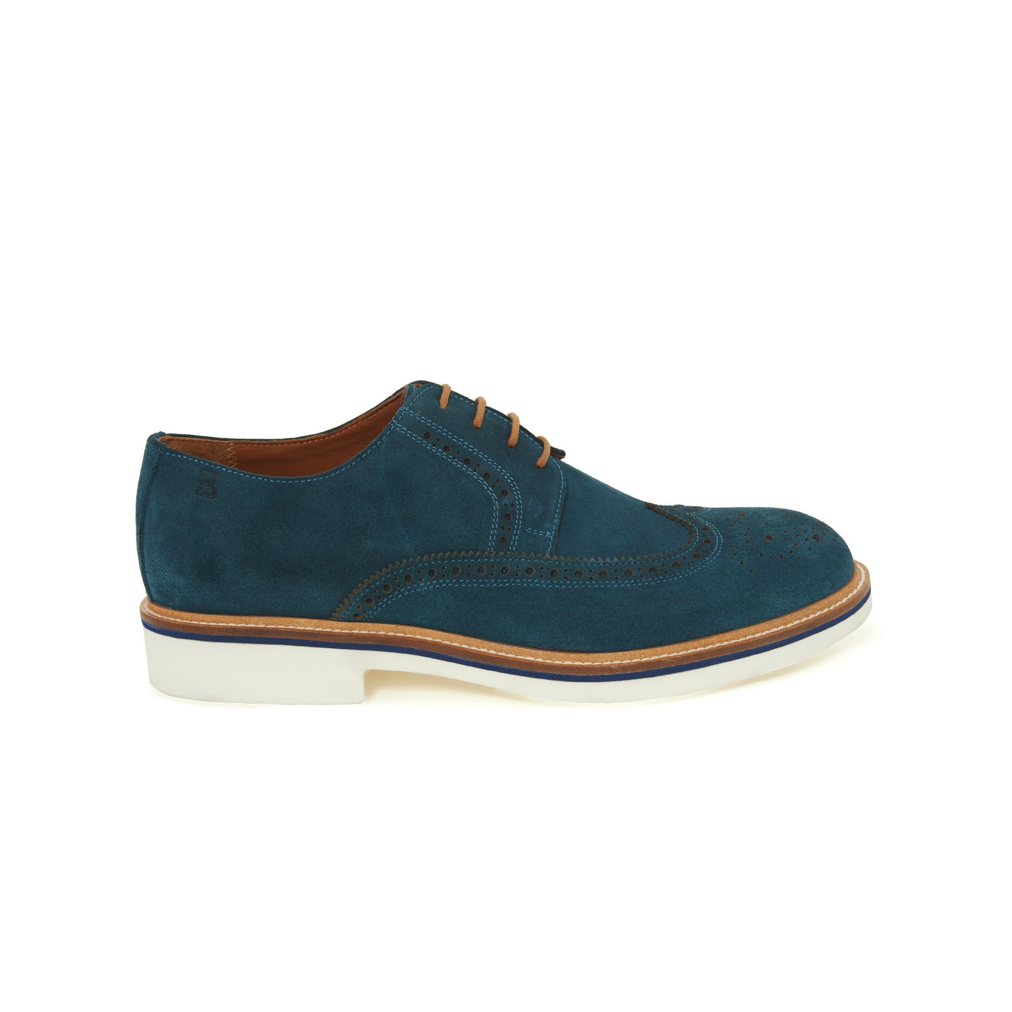 Men's Suede Calf Leather Handmade Oxford M9013 1
